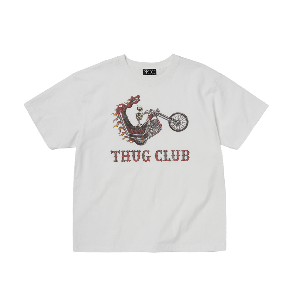 Thug Club - Dragon Chopper T-Shirt (White) product image 1 | TRAB K-Fashion Australia