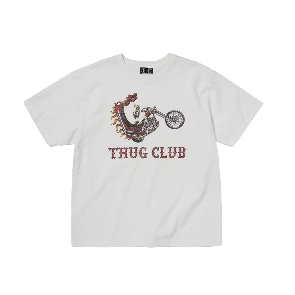 Thug Club - Dragon Chopper T-Shirt (White) product image 1 | TRAB K-Fashion Australia