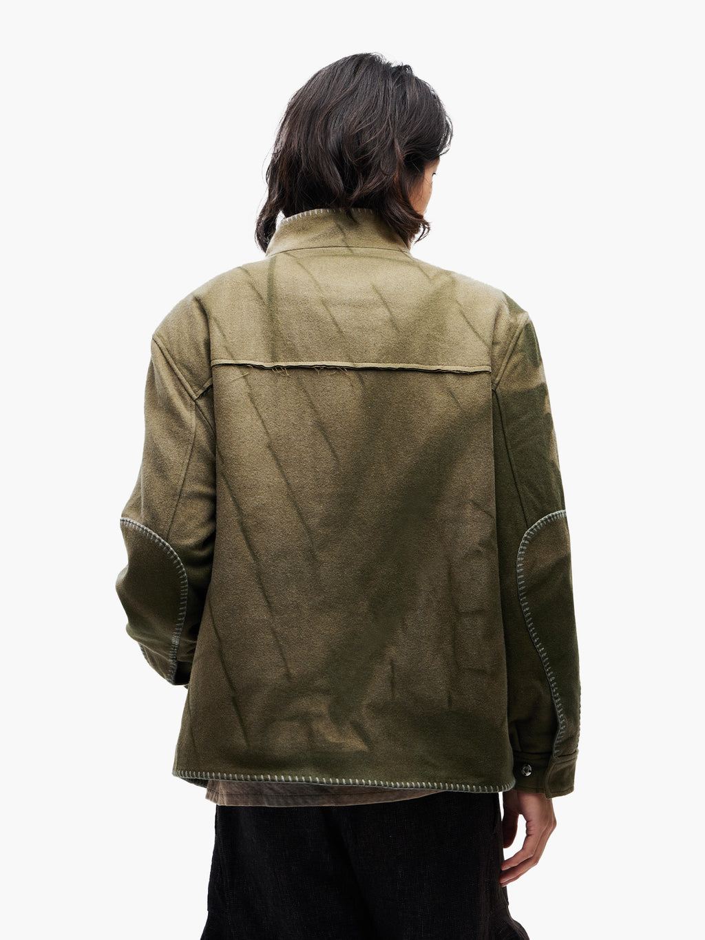 Jiyong Kim - Sun-Bleached Blanket Jacket (Green) product image 5 | TRAB K-Fashion Australia