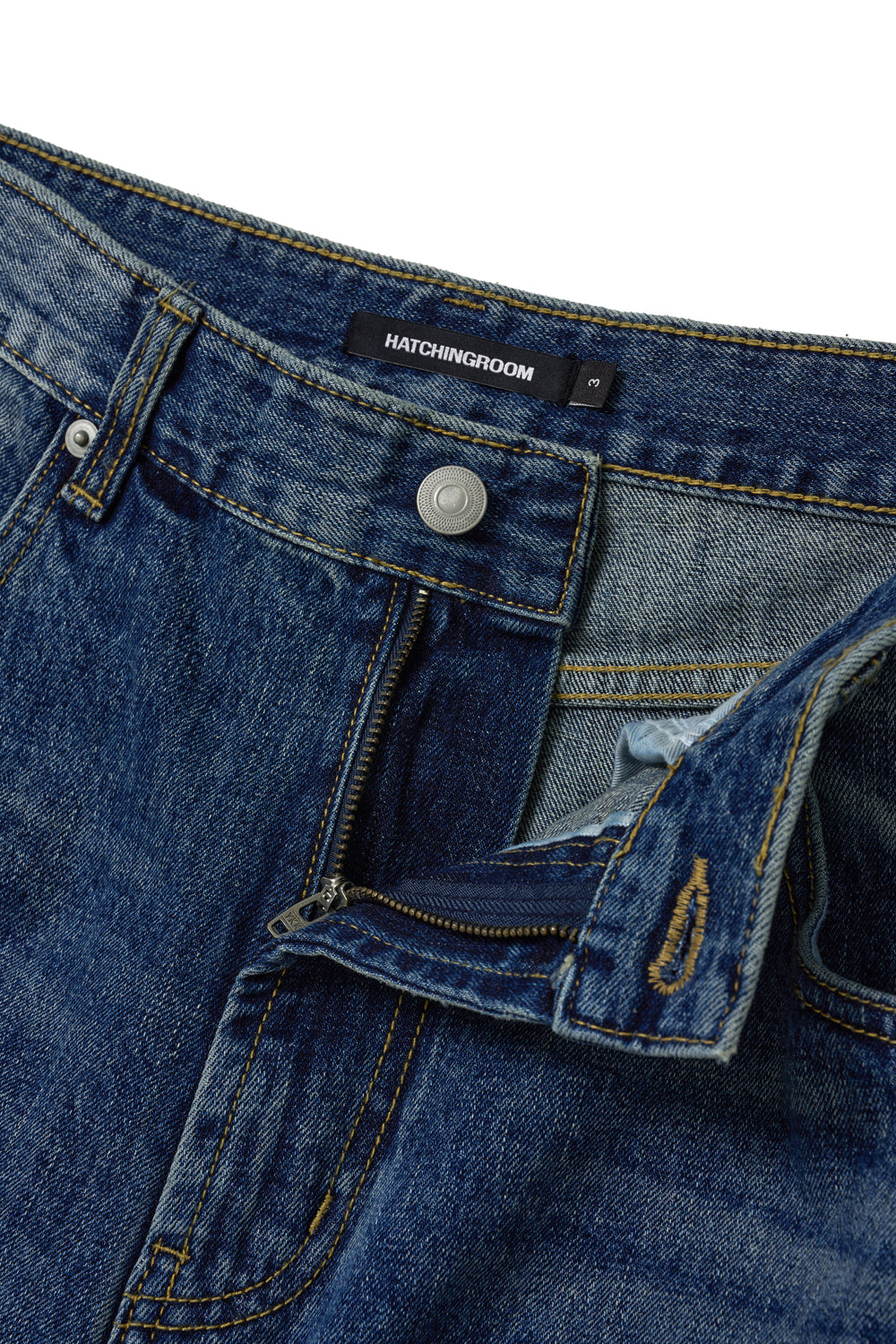 Hatchingroom - Flare Button Jeans Washed (Blue) product image 5 | TRAB K-Fashion Australia