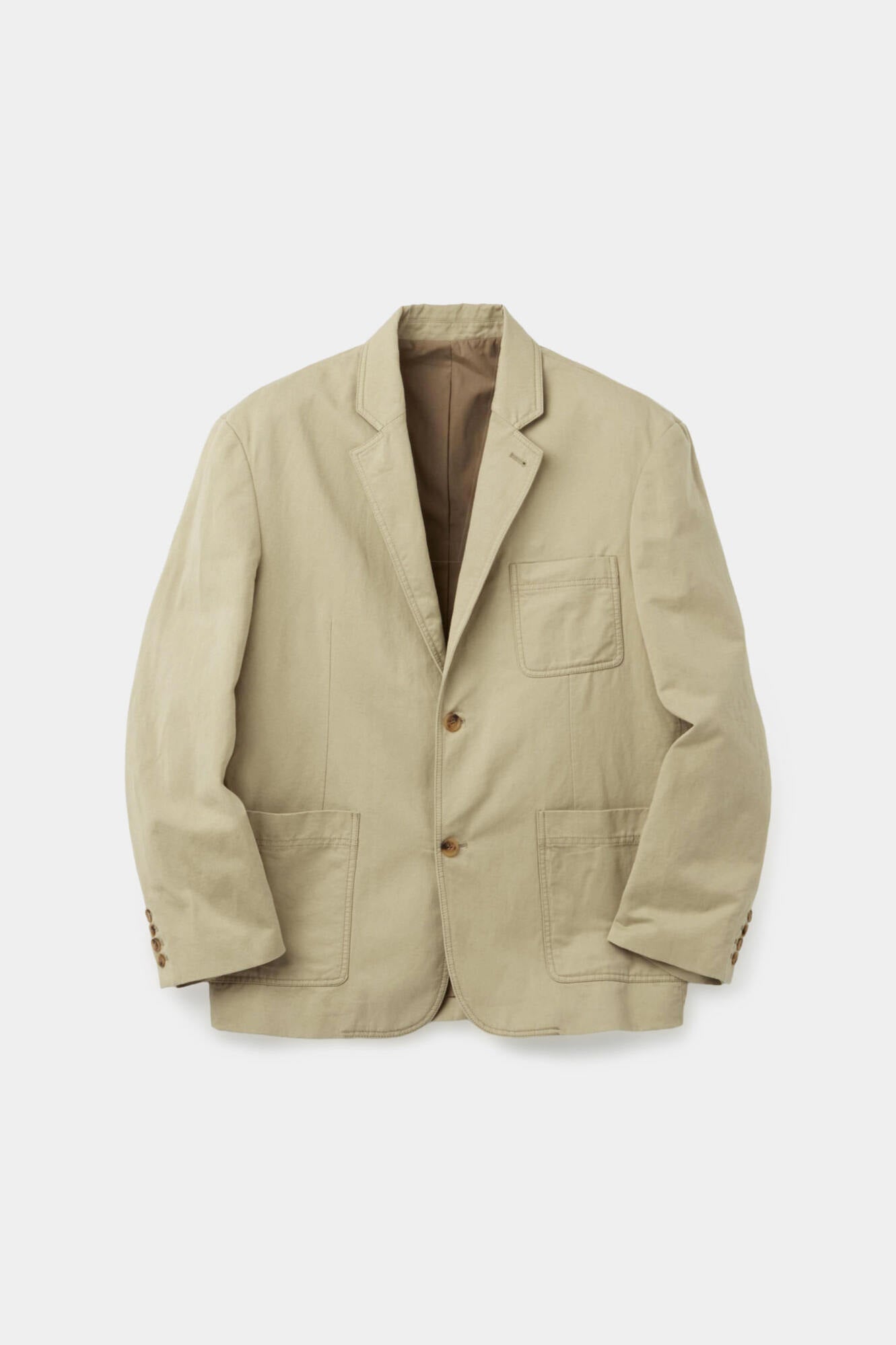 Coor - Washed Linen Blend Two Button Blazer (Beige) product image 1 | TRAB K-Fashion Australia