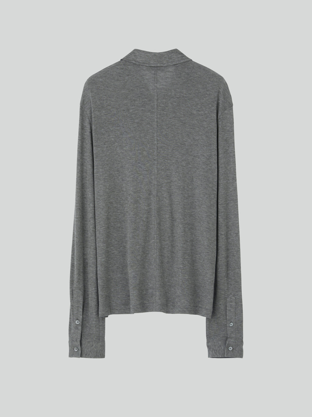 Recto - Slim Fit Jersey Shirt (Melange Grey) product image 7 | TRAB K-Fashion Australia