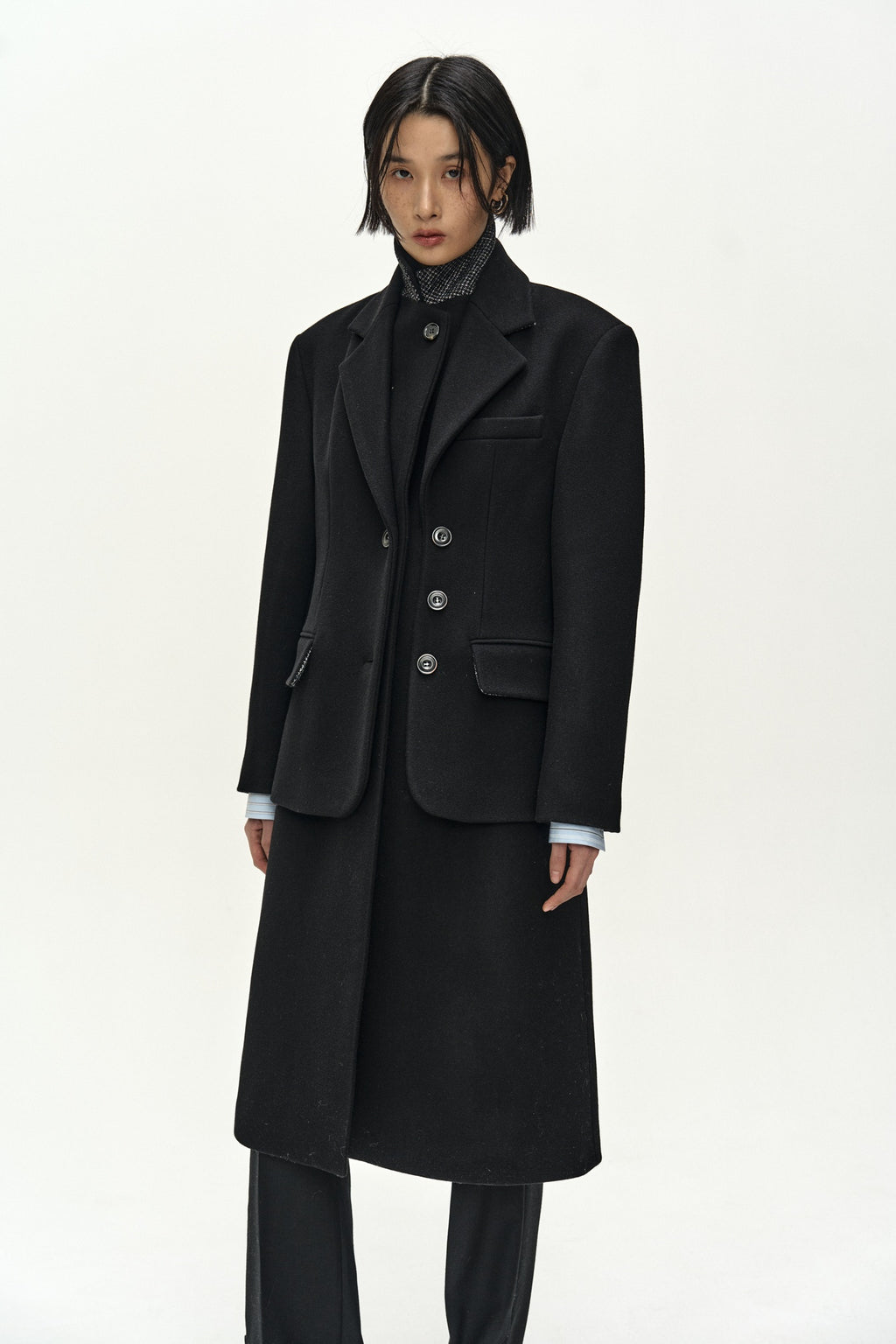 Andersson Bell - Blazer Layered 26 Coat (Black) product image 5 | TRAB K-Fashion Australia