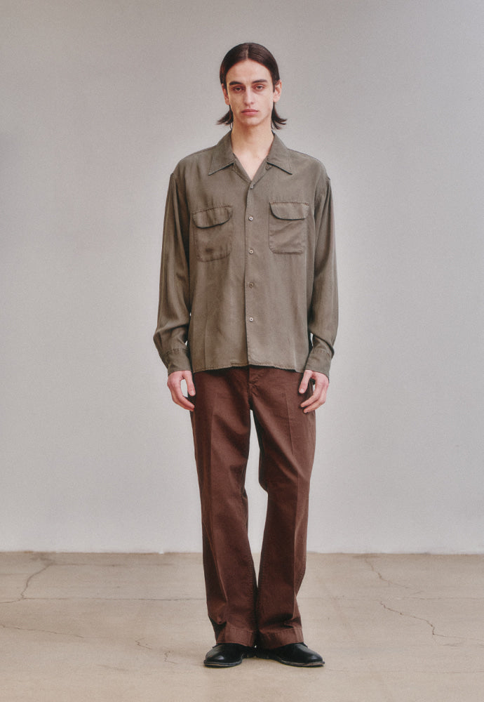 Art if acts - Tencel Two Pocket Shirt (Mud) product image 3 | TRAB K-Fashion Australia