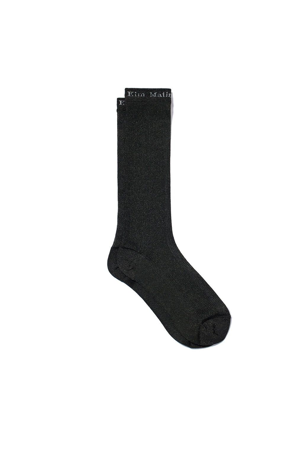 Matin Kim - Sheer Glitter Crew Socks (Black) product image 4 | TRAB K-Fashion Australia