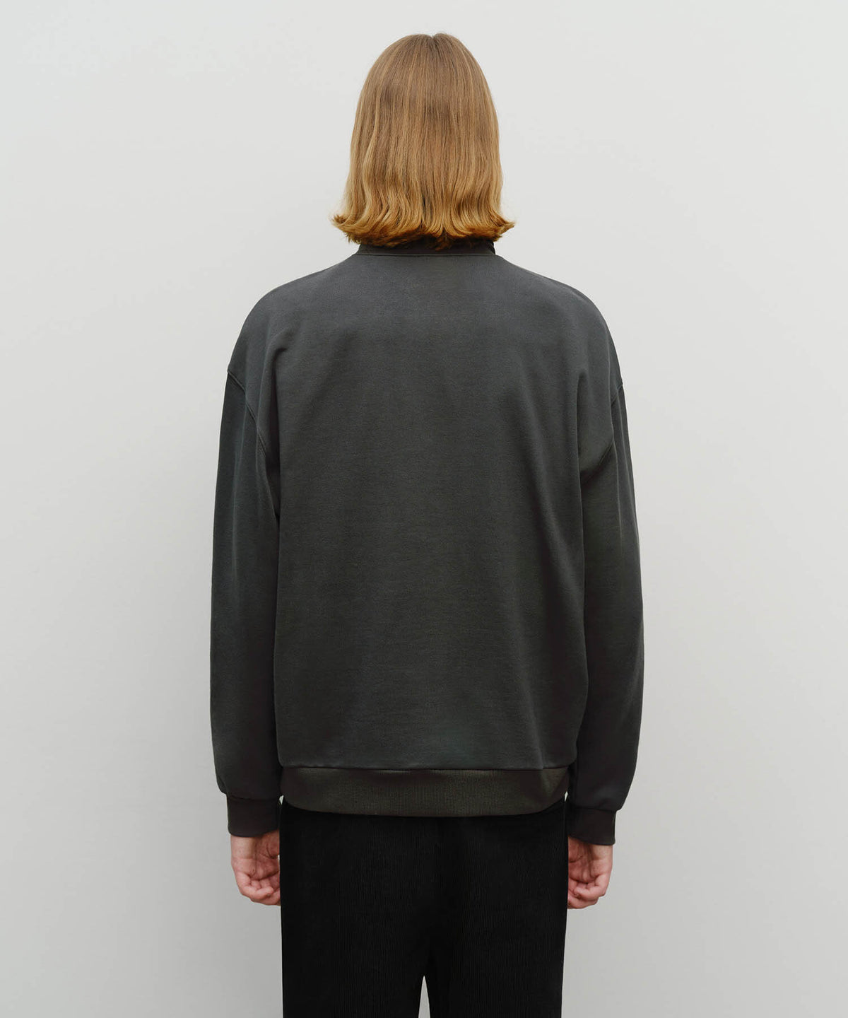 Marithe & Francois Girbaud - Winery Applique Logo Over Fit Sweatshirt (Charcoal) product image 3 | TRAB K-Fashion Australia