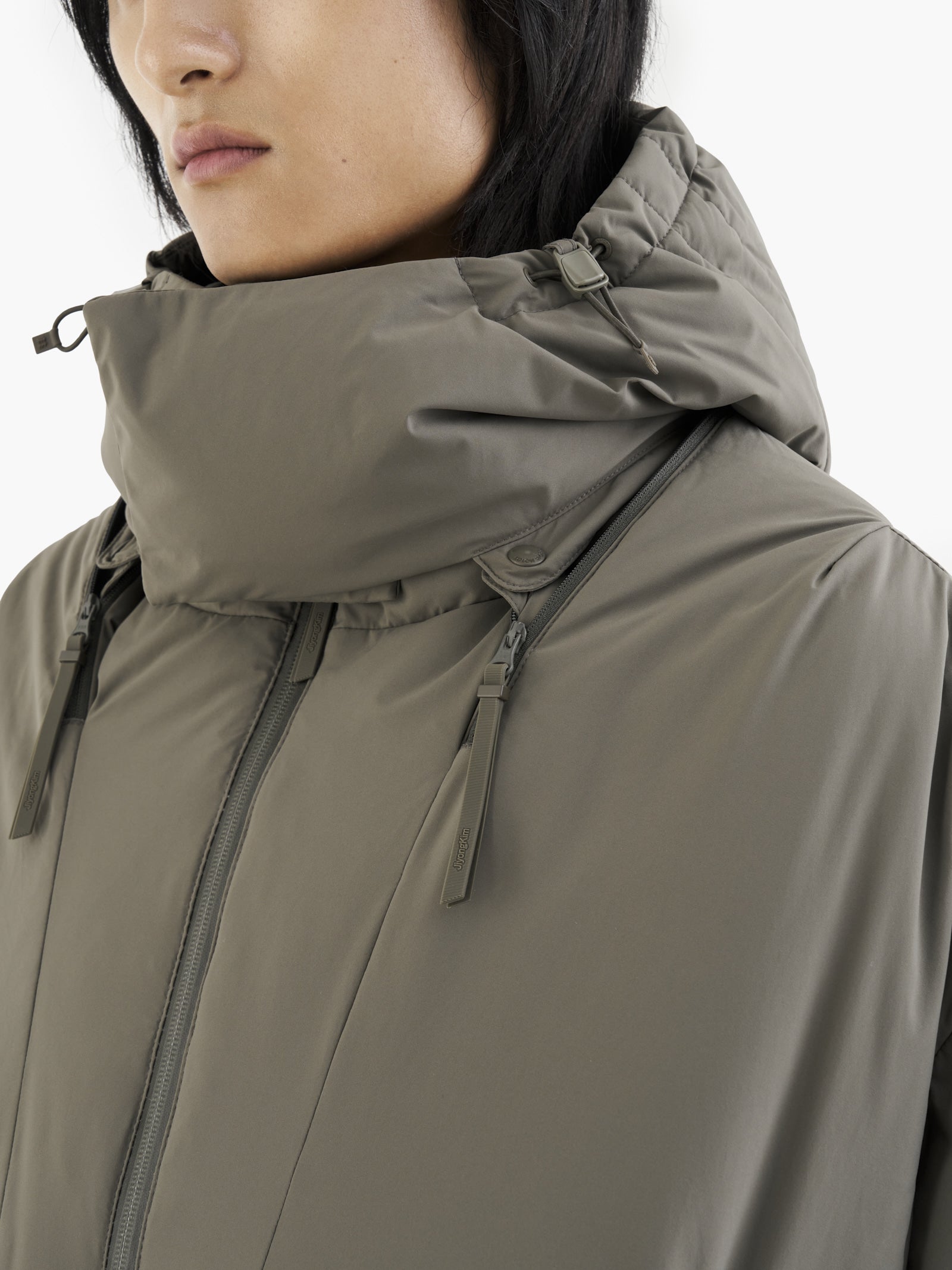 Jiyong Kim - Twisted Down Jacket (Dark Green) product image 10 | TRAB K-Fashion Australia