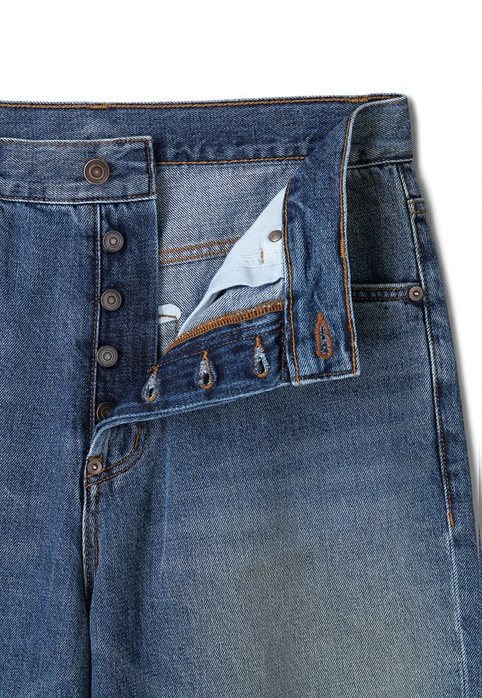 Art if acts - Vintage Wide Denim Pants (Washed Indigo) product image 9 | TRAB K-Fashion Australia
