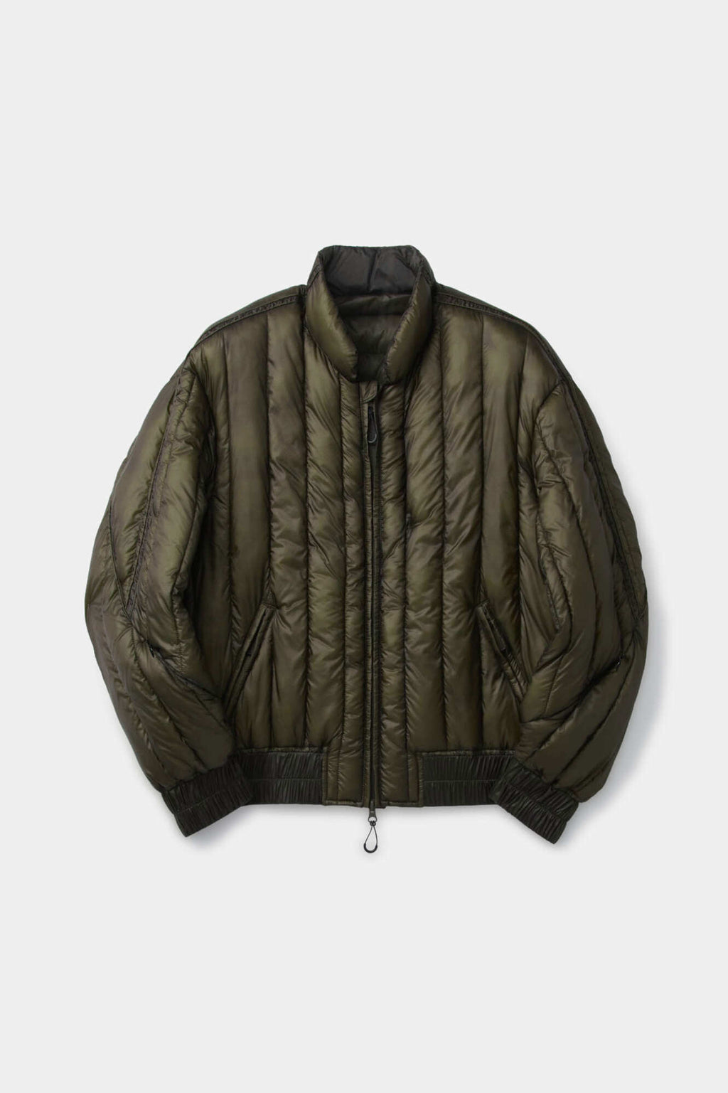 Coor - Quilted Soft Shell Shawl Collar Jumper (Khaki Green) product image 1 | TRAB K-Fashion Australia