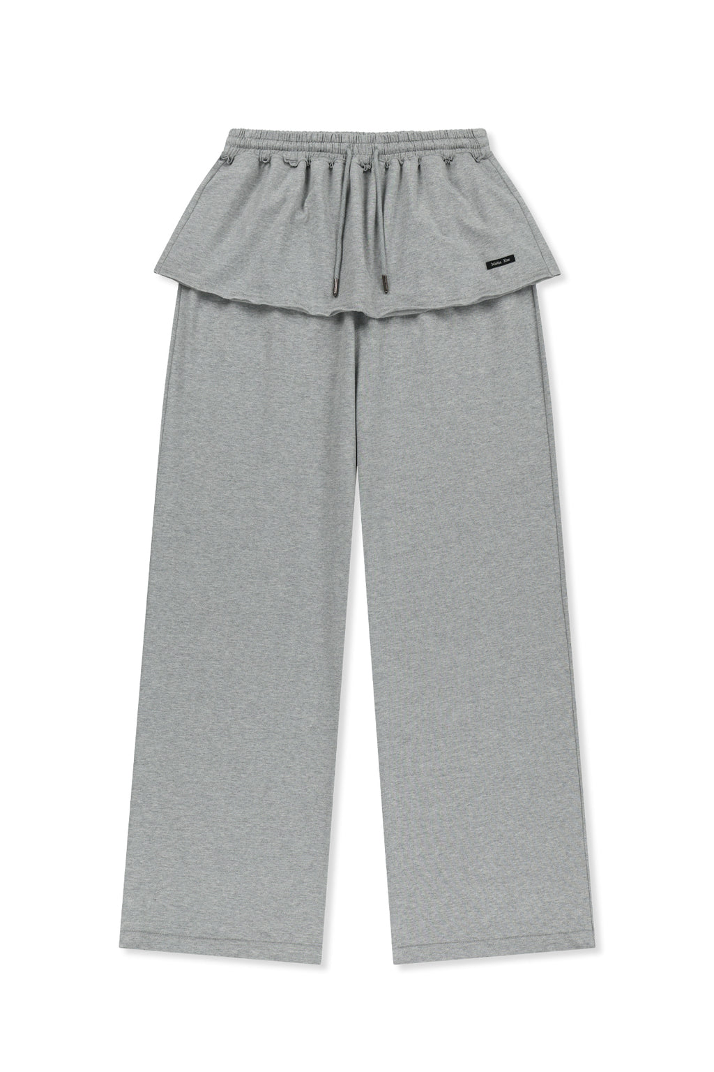 Matin Kim - [Pre-Order – Ships June 22] Layered Skirt Jersey Pants (Grey) product image 1 | TRAB K-Fashion Australia