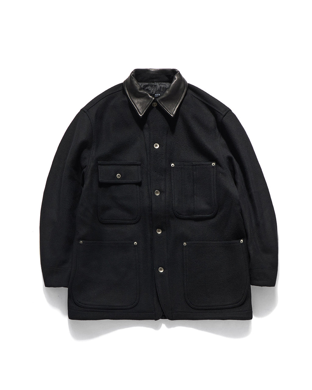 Eastlogue - Workaday Coverall Wool Jacket (Black Melton Wool) product image 1 | TRAB K-Fashion Australia