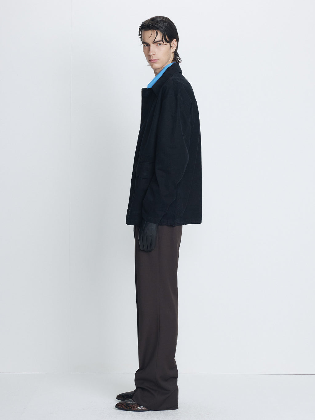 Tonywack - Brushed Cotton Barn Jacket (Black) product image 2 | TRAB K-Fashion Australia