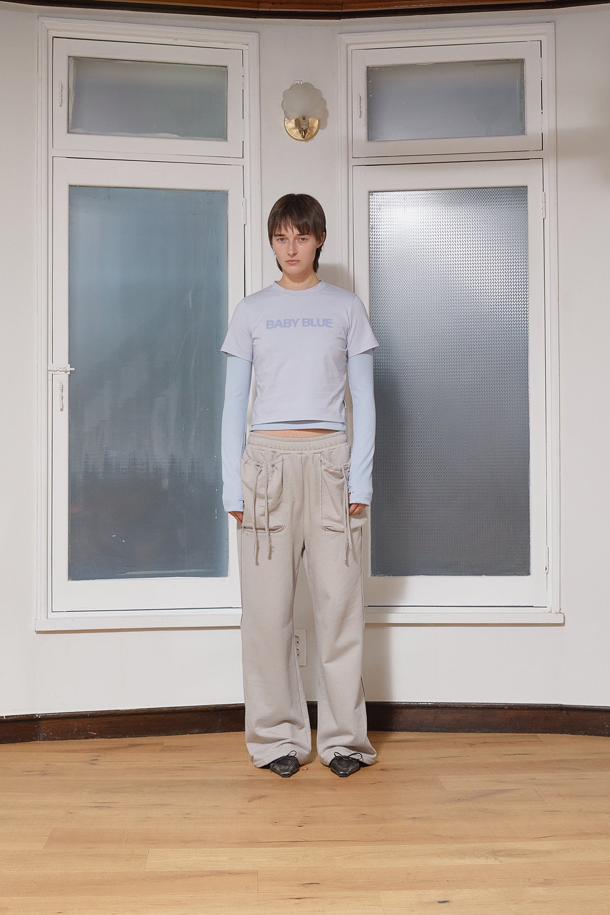 Matin Kim - Color Name Printing Top (Light Blue) product image 10 | TRAB K-Fashion Australia