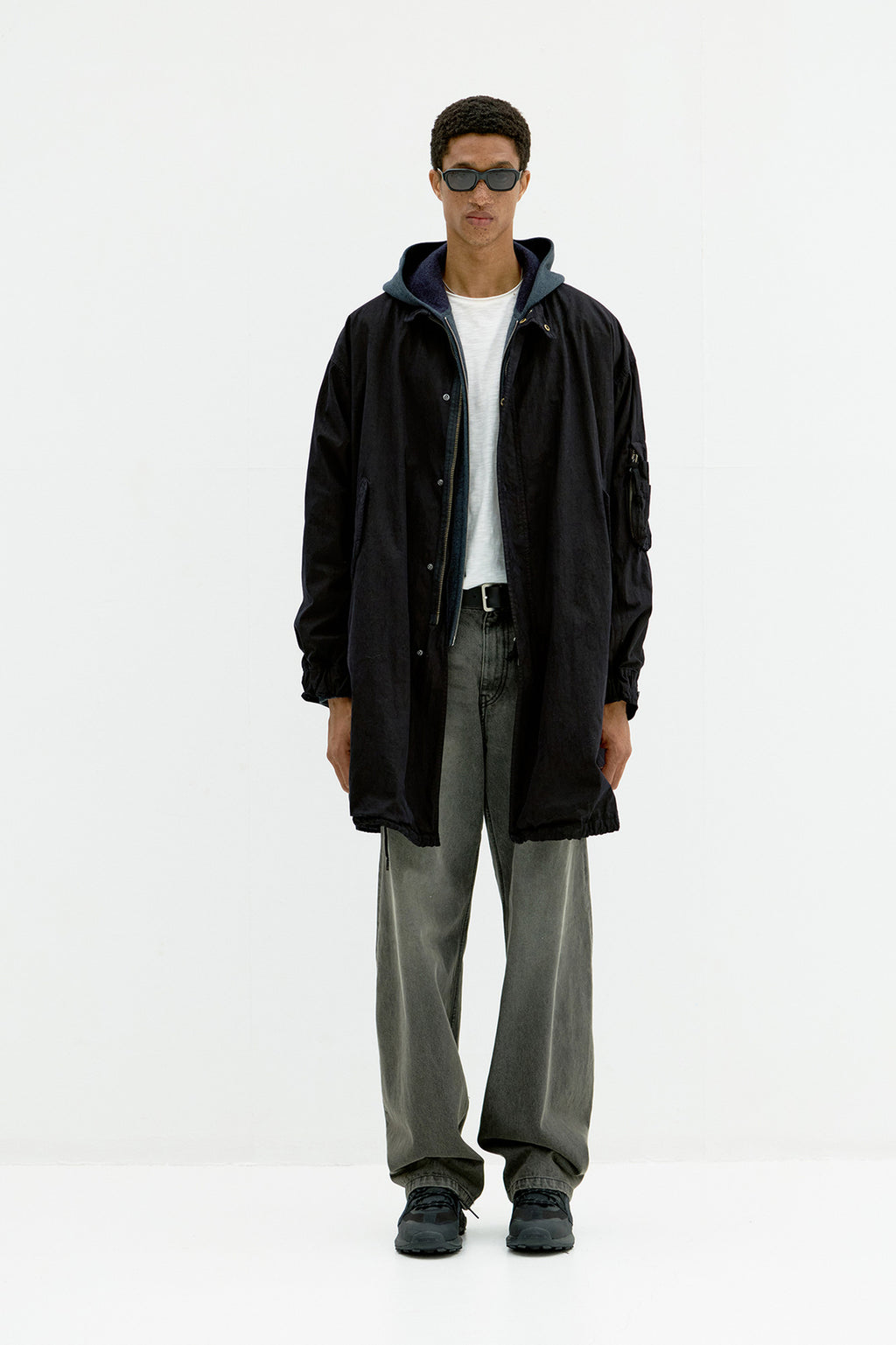 Coor - Garment Dyed Fishtail Parka (Washed Black) product image 2 | TRAB K-Fashion Australia