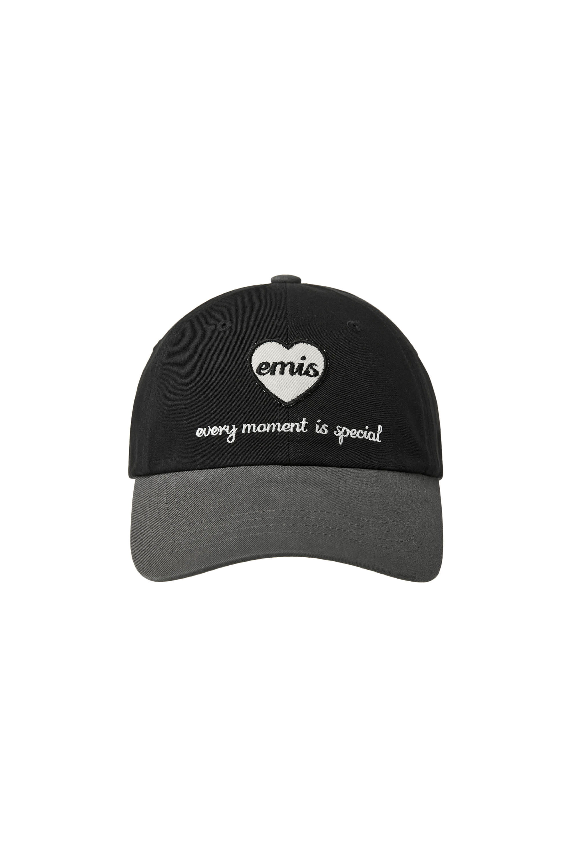 Emis - Heart Wappen Tone On Tone Ball Cap (Black) product image 1 | TRAB K-Fashion Australia