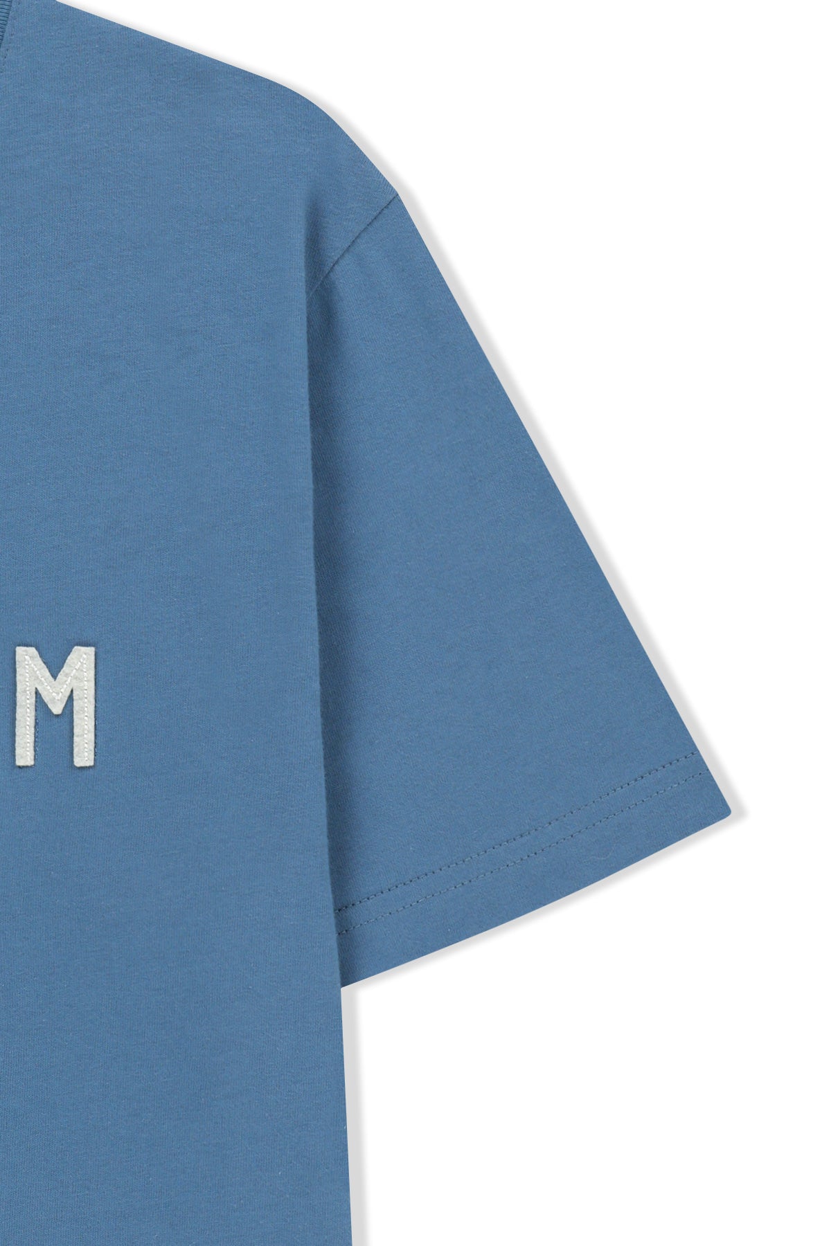 Matin Kim - Applique Felt Logo Top (Blue) product image 4 | TRAB K-Fashion Australia