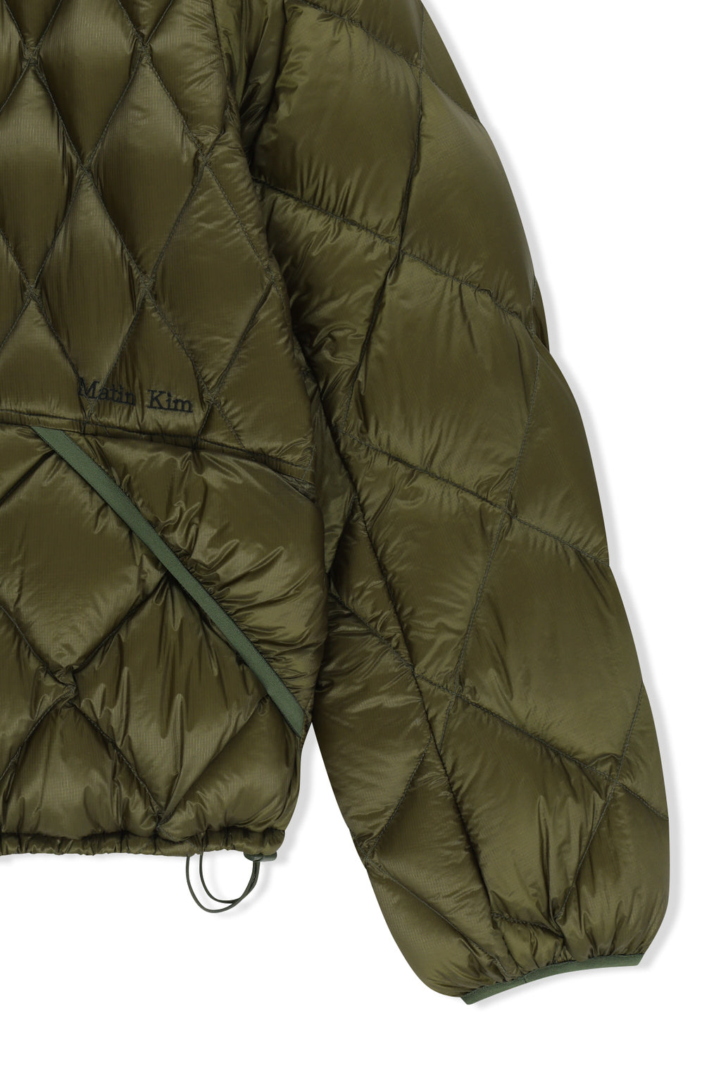 Matin Kim - Mix Quilted Light Down Jumper (Khaki) product image 5 | TRAB K-Fashion Australia