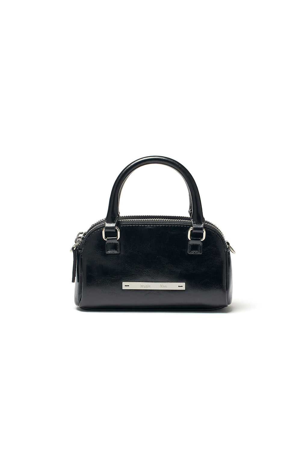 Matin Kim - Double Zipper Mini Cross Bag (Black) product image 1 | TRAB K-Fashion Australia