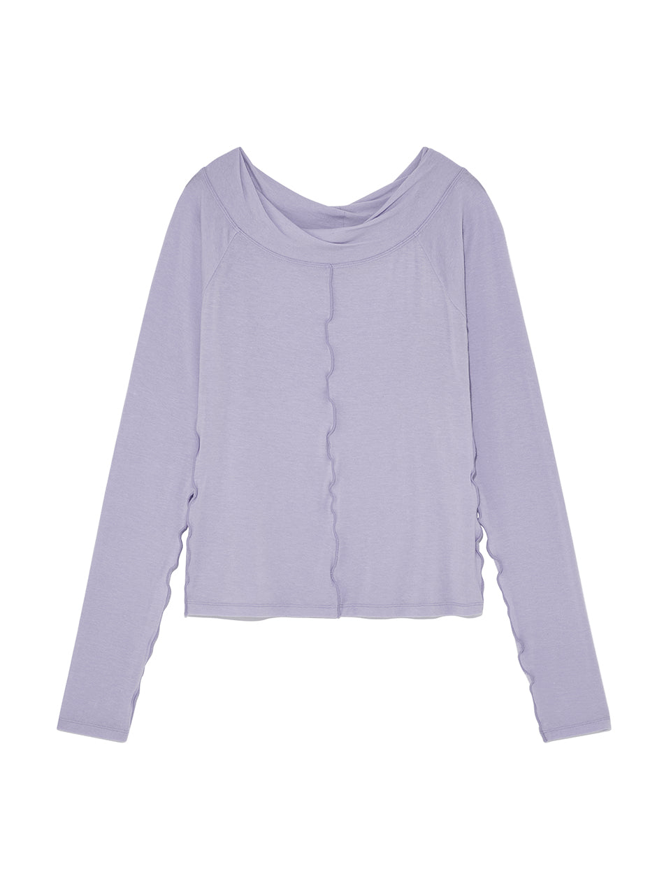 Matin Kim - Wide Neck Raglan Long Sleeve (Lilac) product image 1 | TRAB K-Fashion Australia