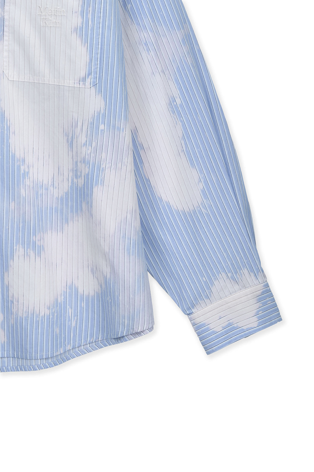 Matin Kim - Embroidery Small Logo Shirt (Light Blue) product image 4 | TRAB K-Fashion Australia