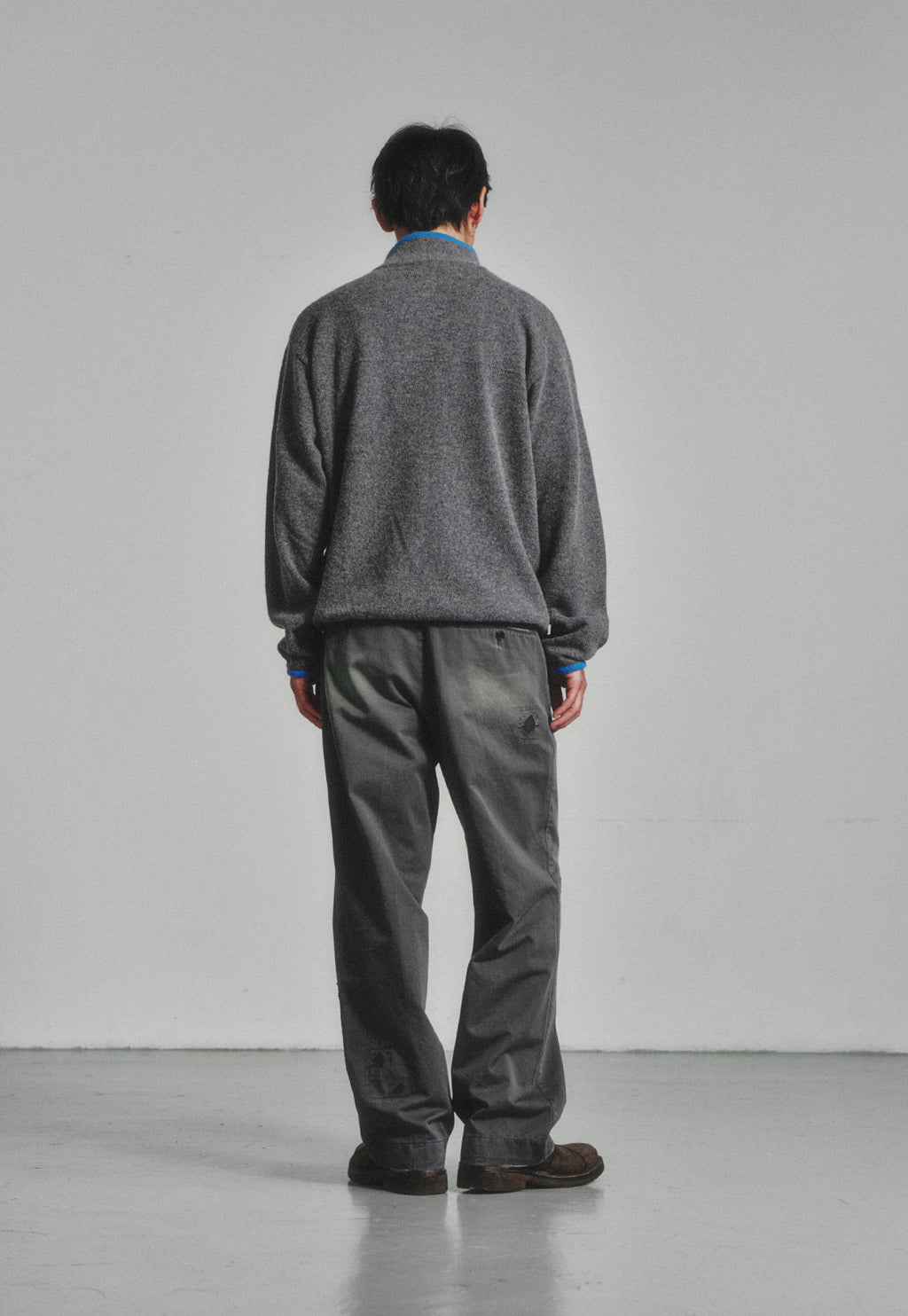 Art if acts - Vintage Pullover Knit (Charcoal/Blue) product image 4 | TRAB K-Fashion Australia