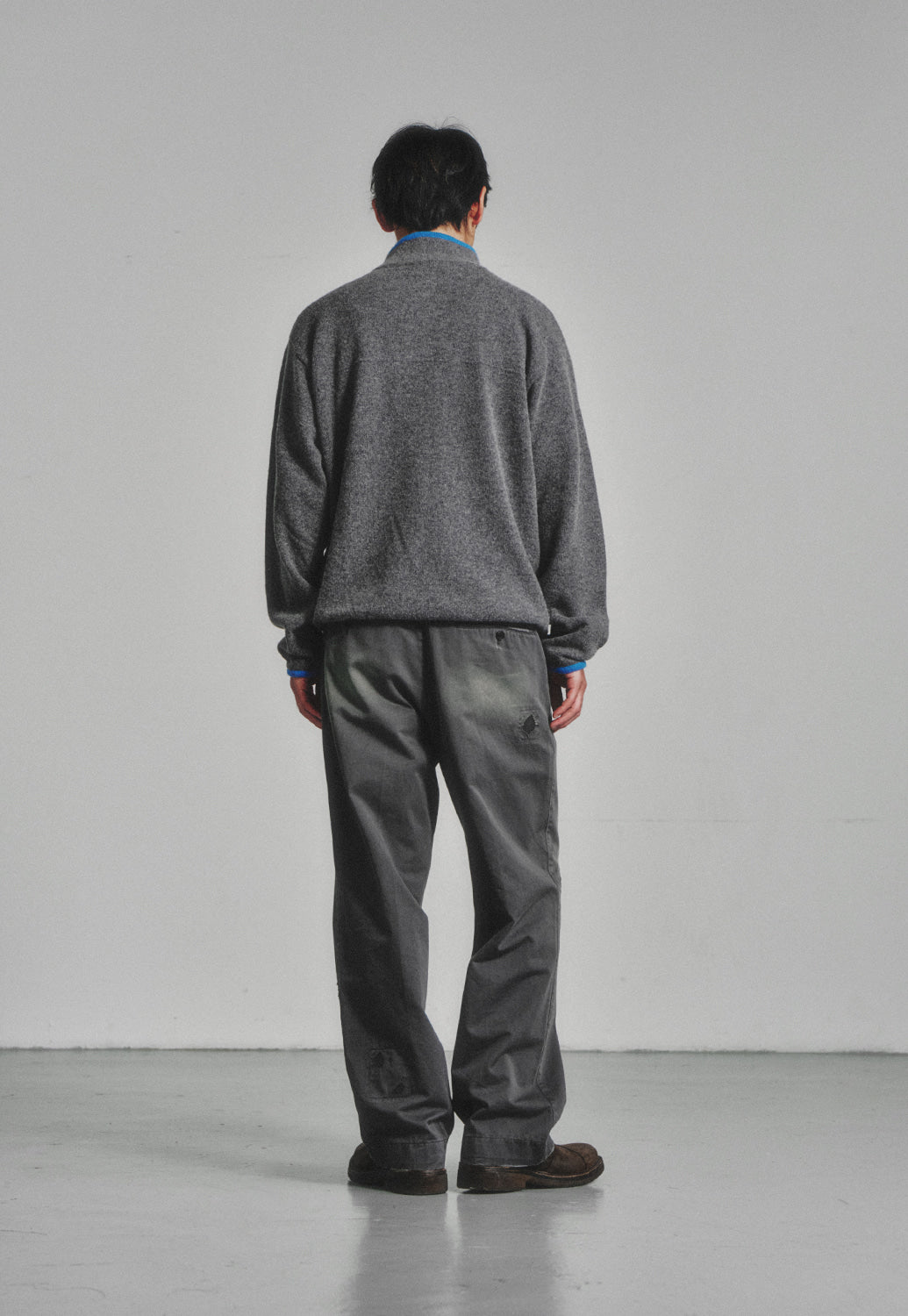 Art if acts - Vintage Pullover Knit (Charcoal/Blue) product image 4 | TRAB K-Fashion Australia