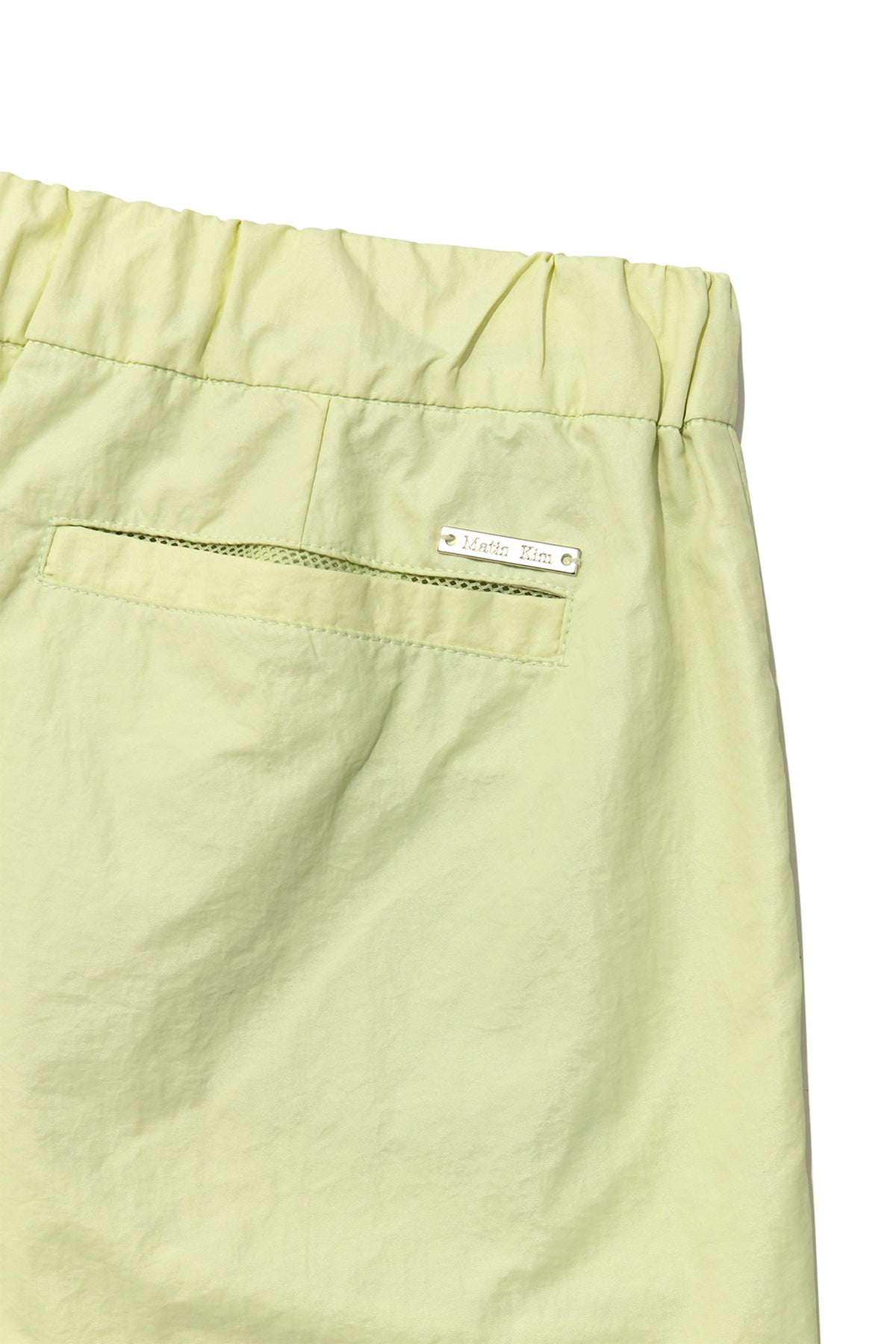 Matin Kim - Out Pocket Nylon Banding Shorts (Lime) product image 5 | TRAB K-Fashion Australia