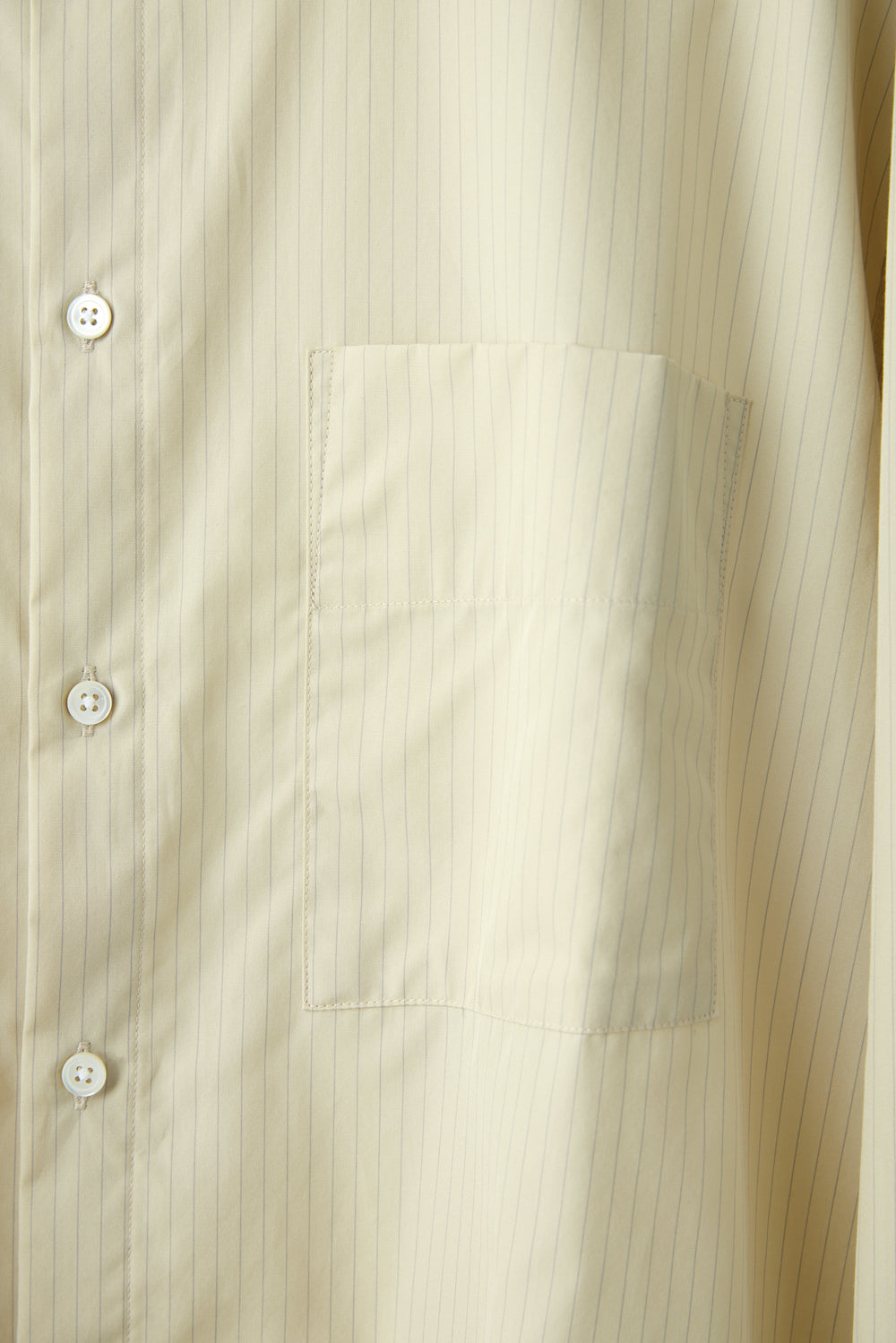 Hatchingroom - Crop Shirt Giza x Supima Pin Stripe (Yellow/Blue) product image 5 | TRAB K-Fashion Australia