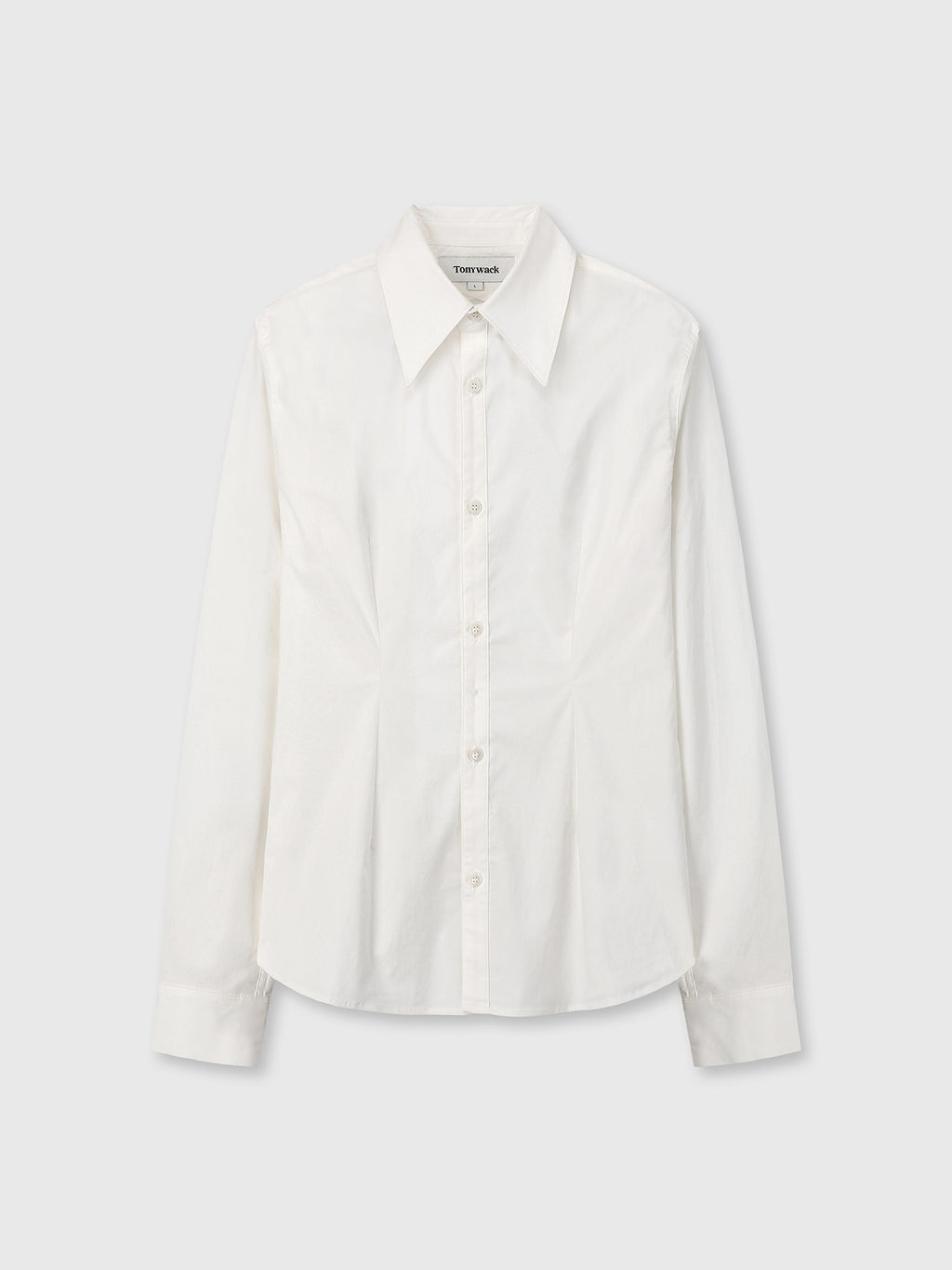 Tonywack - Elasticated Cotton Slim-Fit Shirt (Off White) product image 8 | TRAB K-Fashion Australia