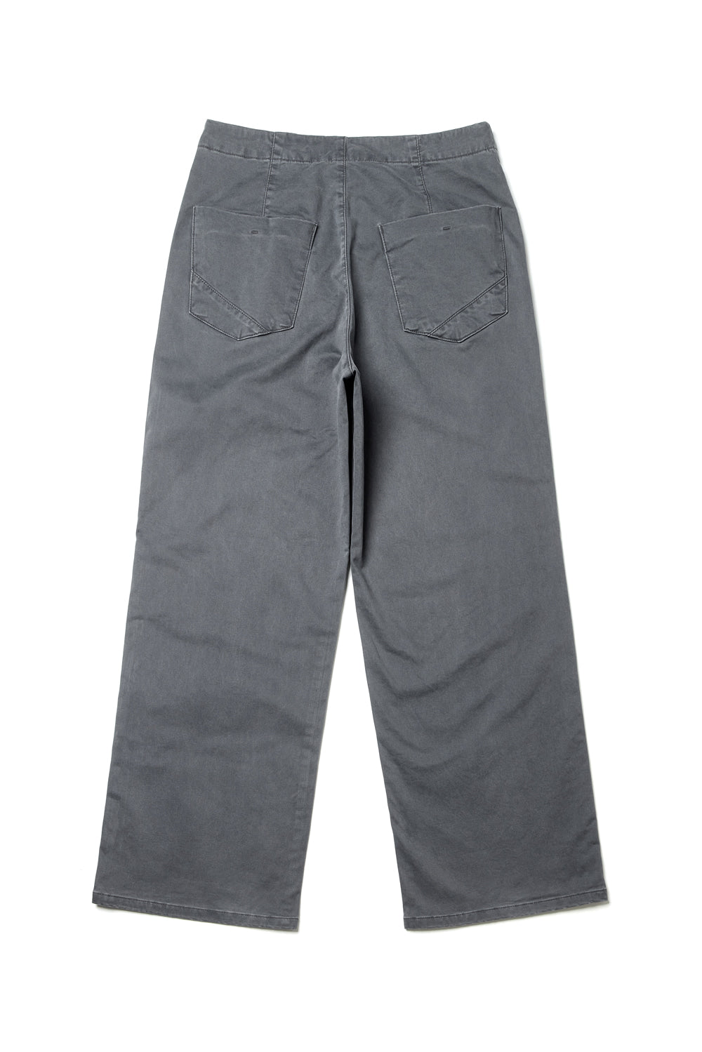 Hatchingroom - Flare Work Trousers Moleskin Washed (Graphite) product image 2 | TRAB K-Fashion Australia