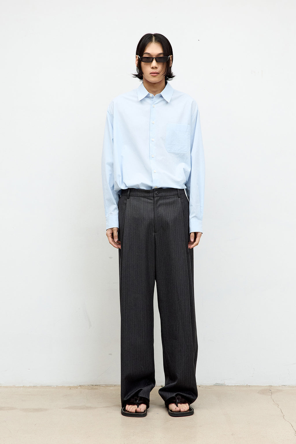 Coor - Solid Crease Shirt (Sky Blue) product image 2 | TRAB K-Fashion Australia