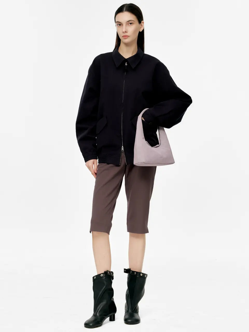 Marge Sherwood - Hobo Shoulder (Lavender Grey Suede) product image 3 | TRAB K-Fashion Australia