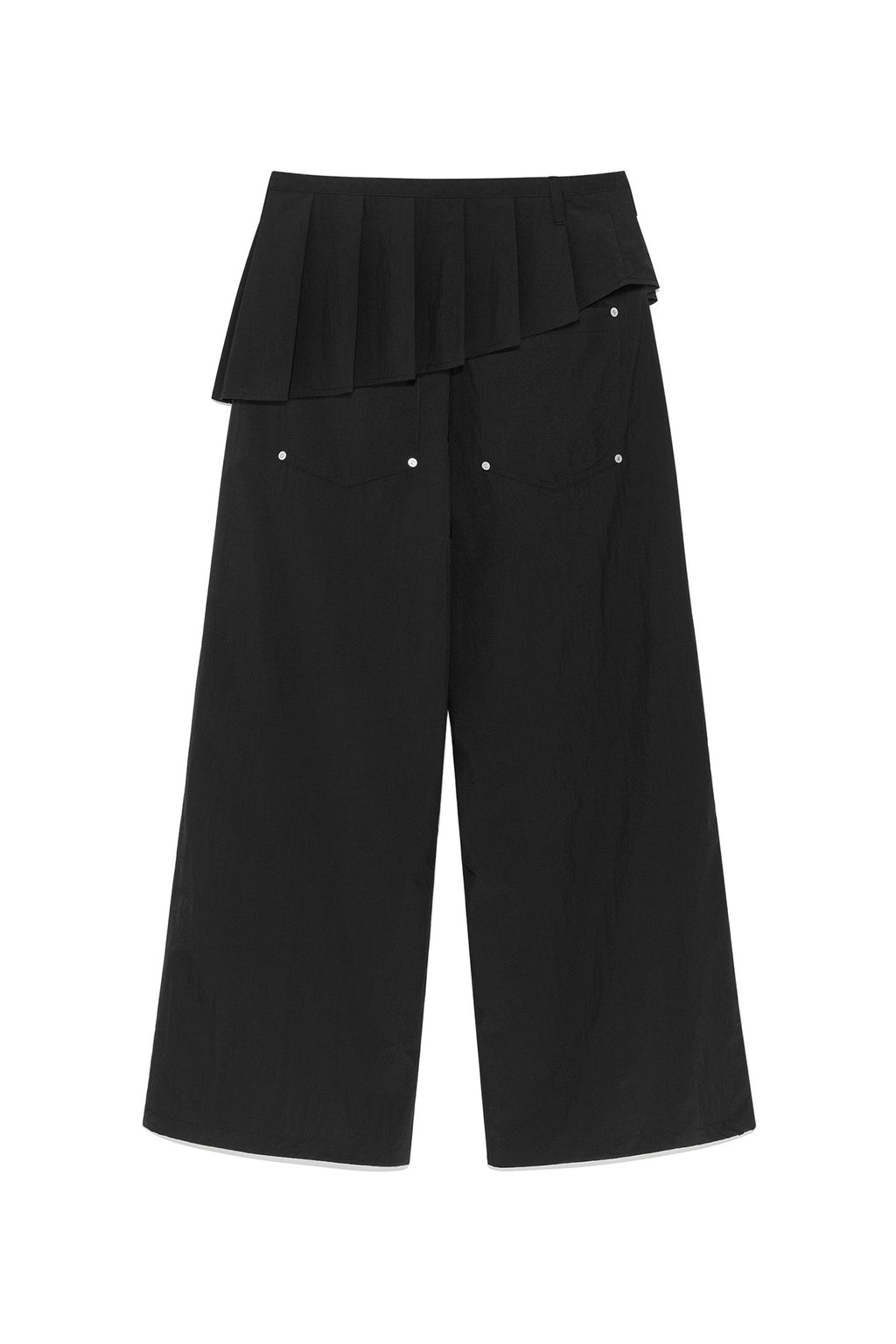 Deinet - [yoon Soap X Deinet] Skirt Layered Pants (Black) product image 2 | TRAB K-Fashion Australia