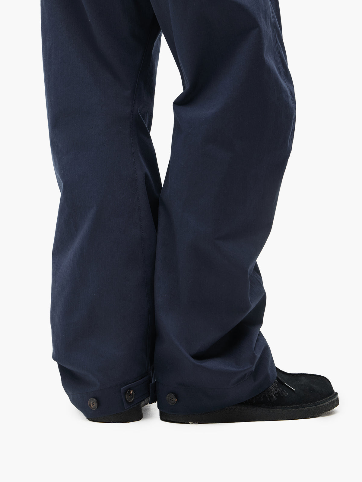 Jiyong Kim - Curved Trousers (Navy) product image 7 | TRAB K-Fashion Australia