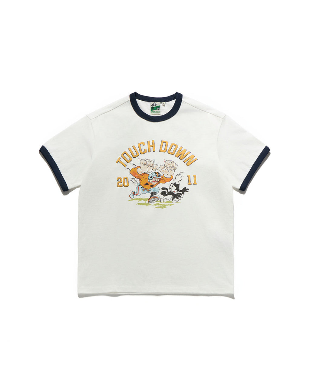Eastlogue - Felix Breakaway Rugby Ringer T-shirts (Off White & Navy) product image 1 | TRAB K-Fashion Australia