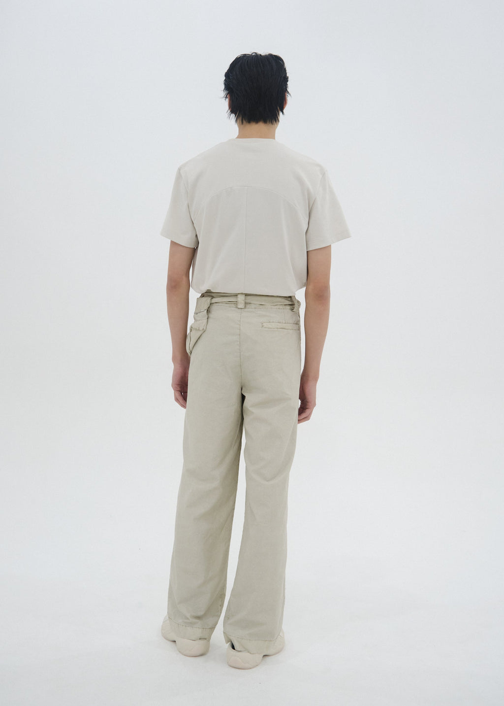 Hyein Seo - Cotton Pants w/ Waist Bag (Greige) product image 8 | TRAB K-Fashion Australia
