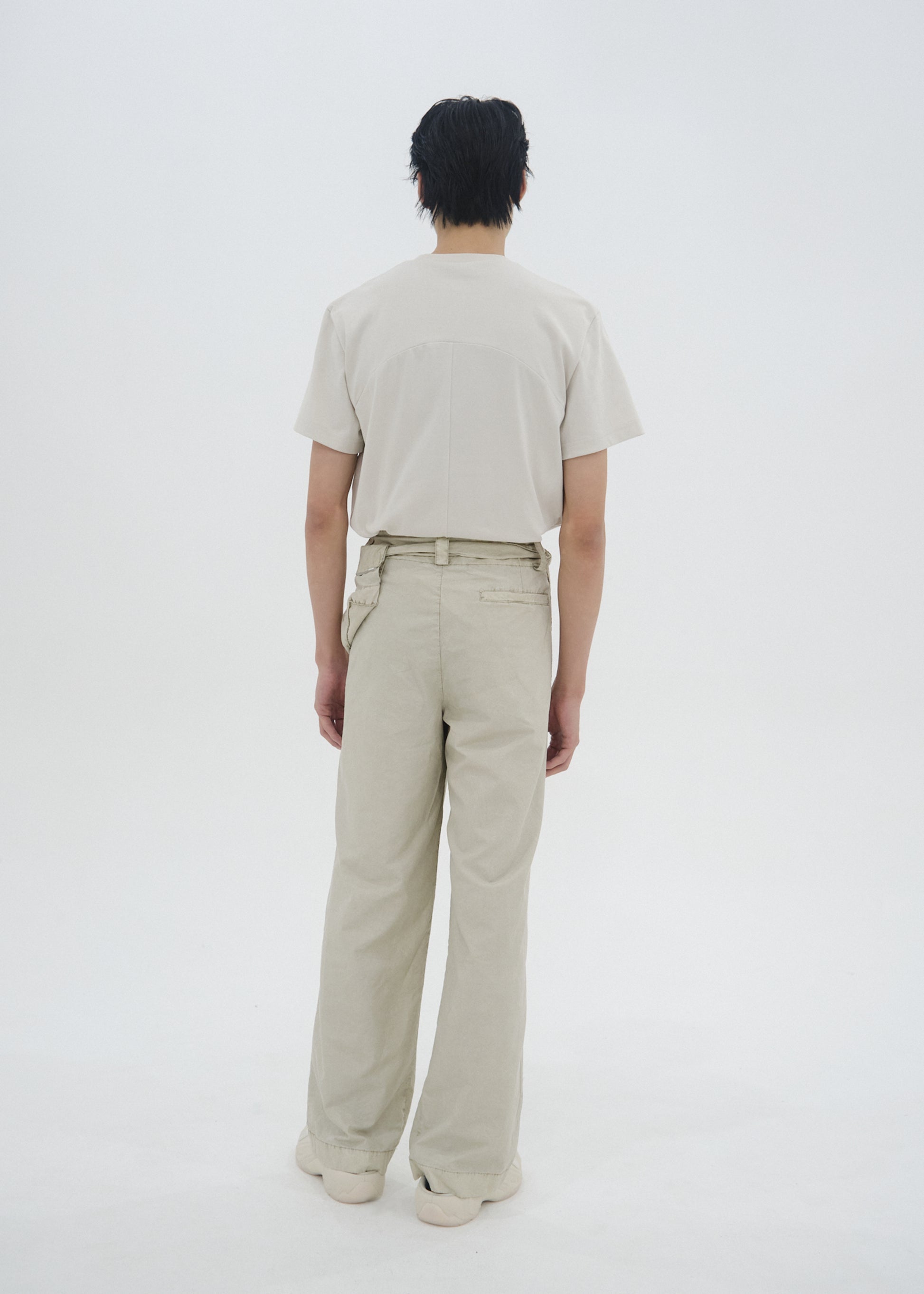 Hyein Seo - Cotton Pants w/ Waist Bag (Greige) product image 8 | TRAB K-Fashion Australia