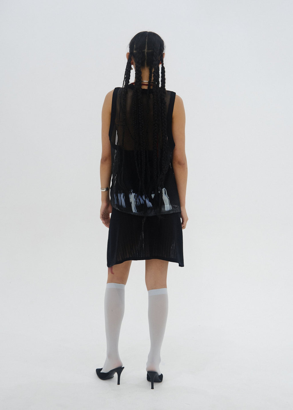 Hyein Seo - "JR" Mesh Sleeveless (Black) product image 8 | TRAB K-Fashion Australia
