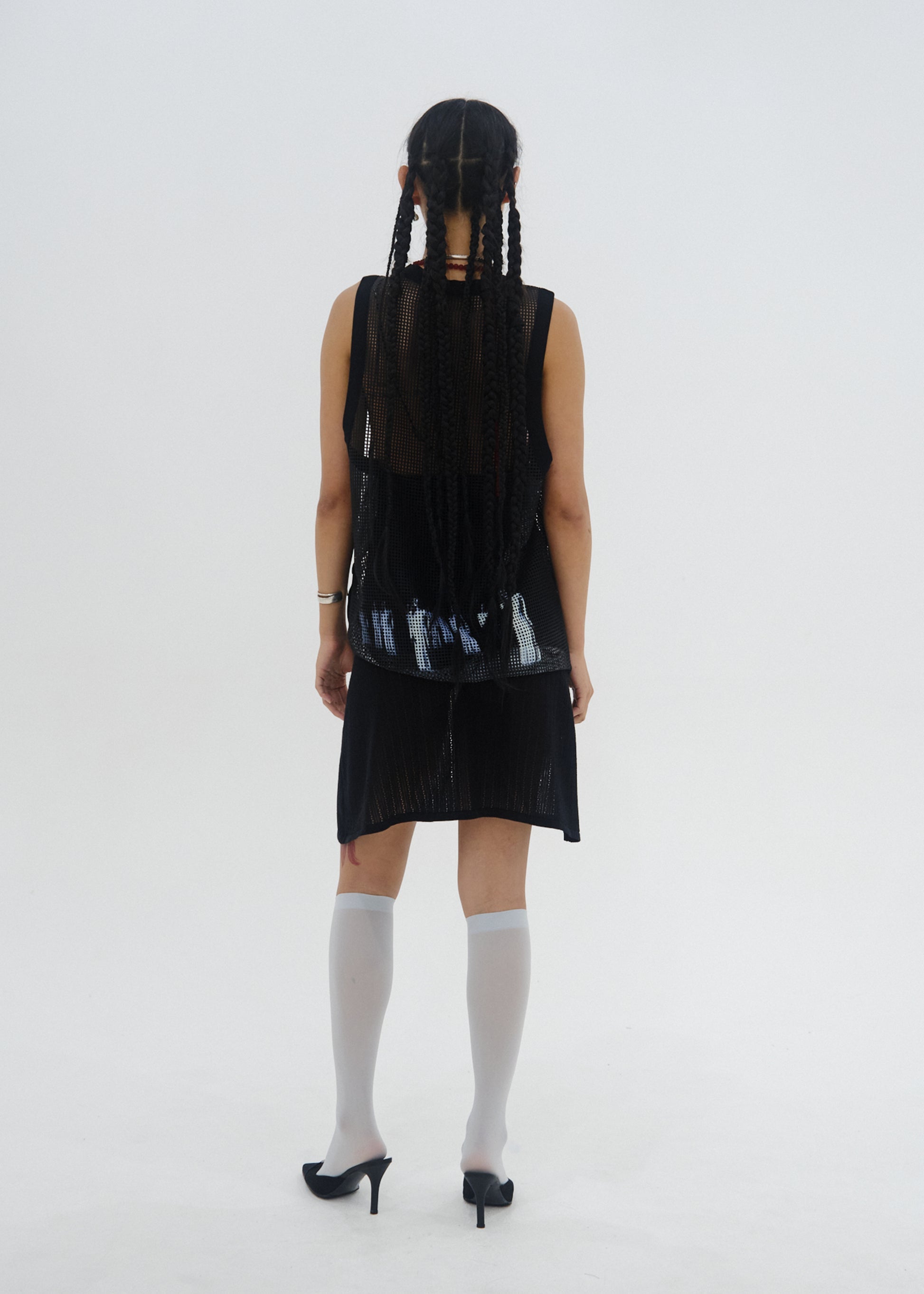 Hyein Seo - "JR" Mesh Sleeveless (Black) product image 8 | TRAB K-Fashion Australia