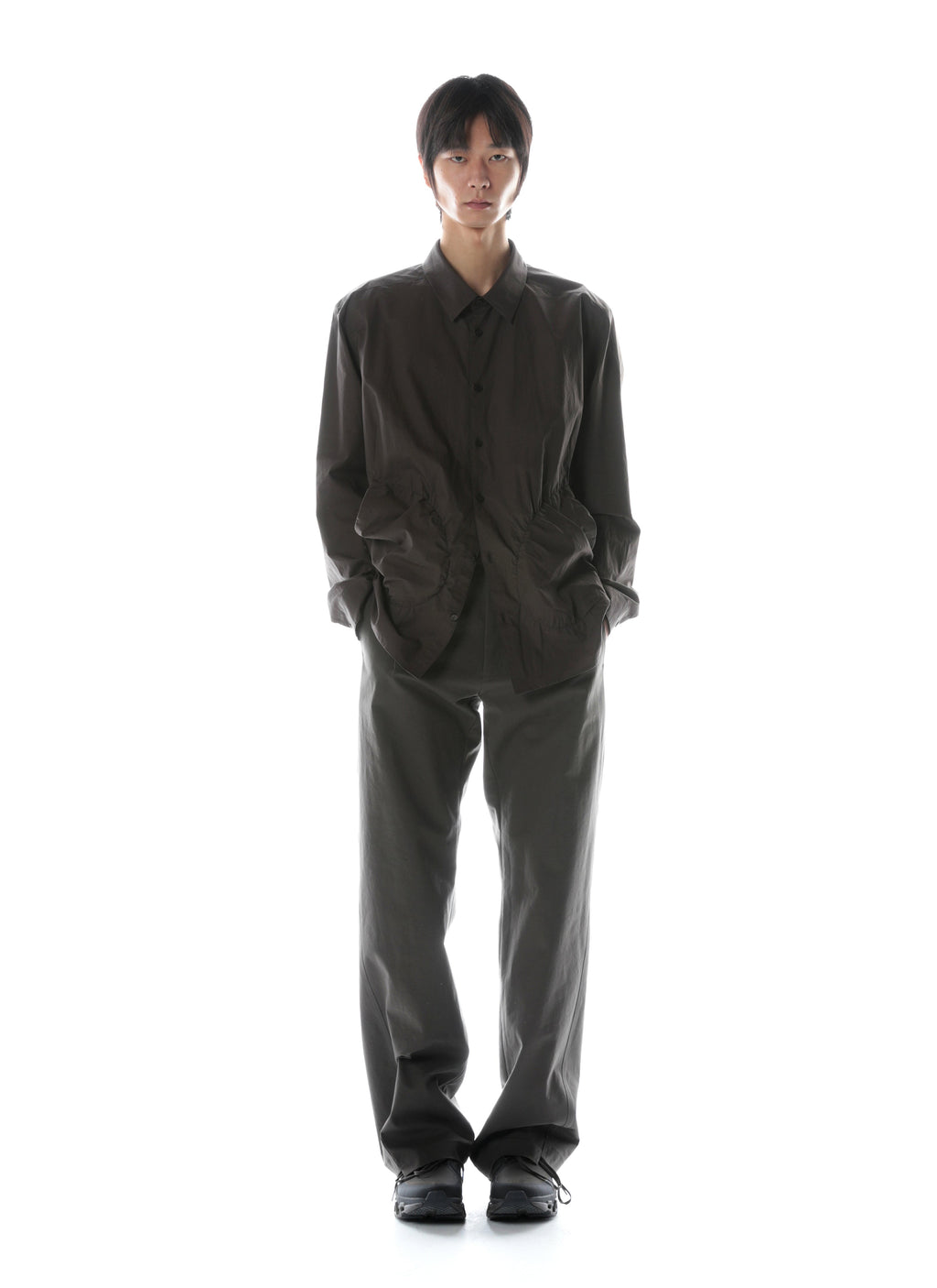 Post Archive Faction - Shirring Shirt (Brown) product image 7 | TRAB K-Fashion Australia