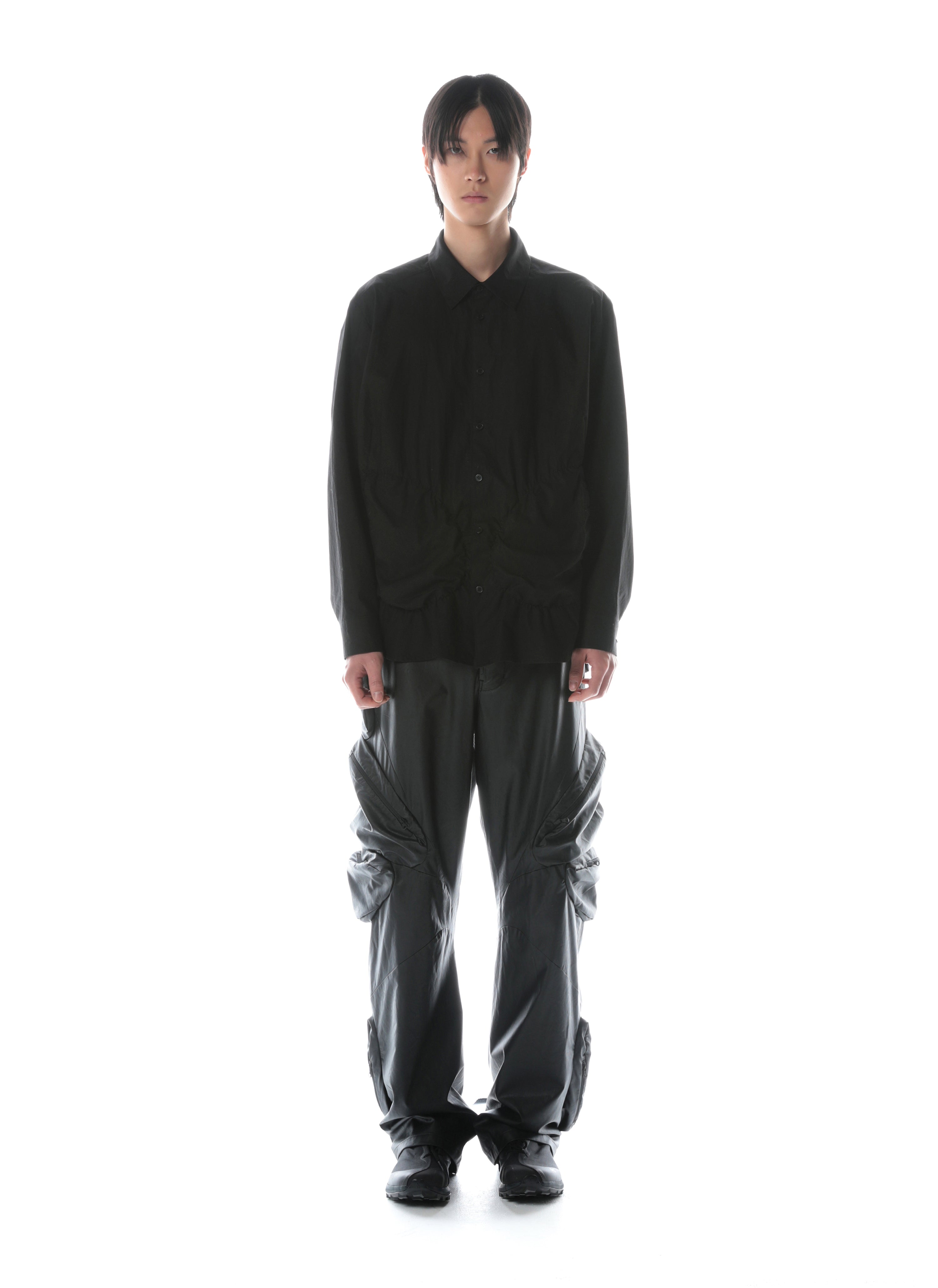 Post Archive Faction - Shirring Shirt (Black) product image 7 | TRAB K-Fashion Australia