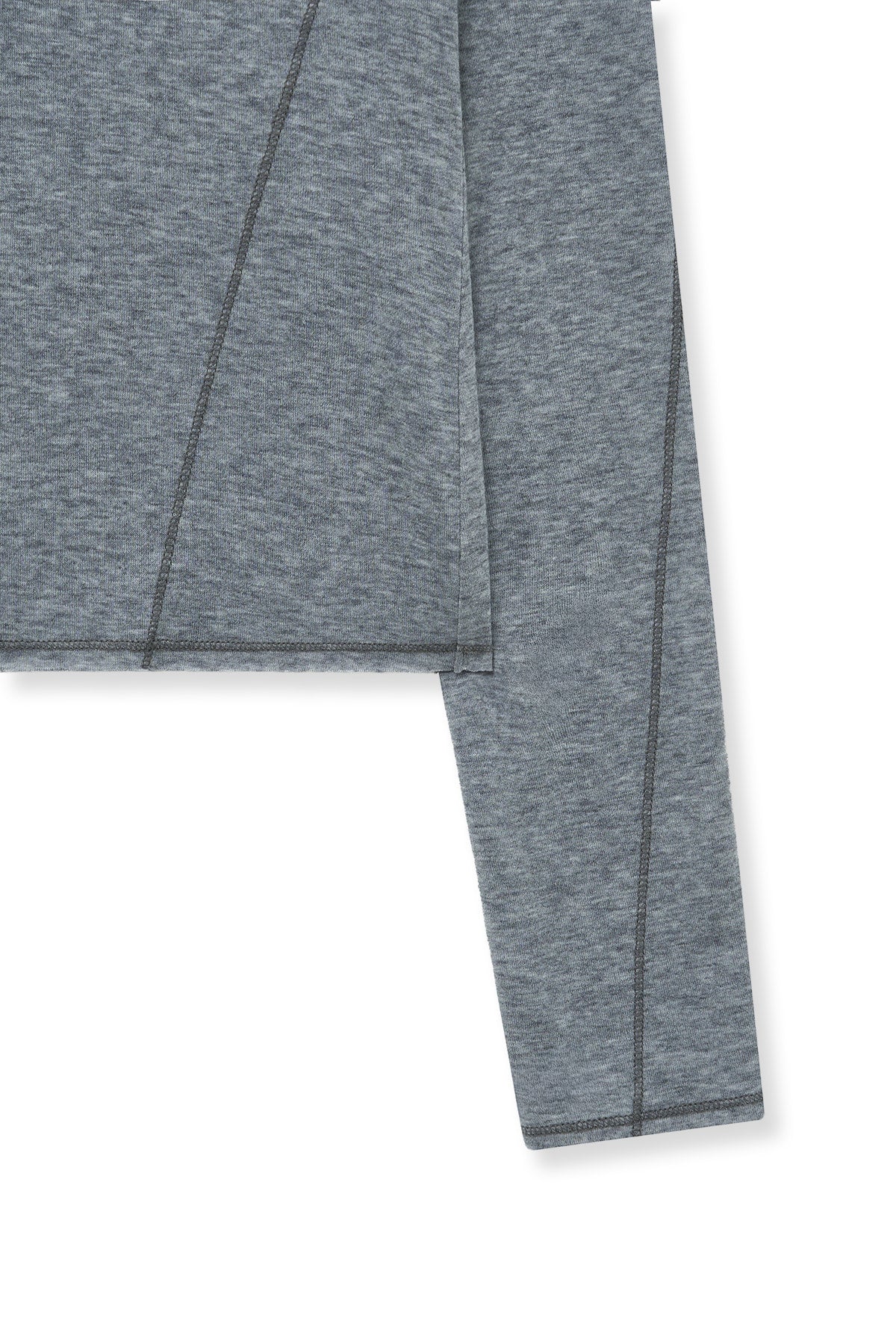 Matin Kim - Button Slit Half Neck Top (Grey) product image 5 | TRAB K-Fashion Australia