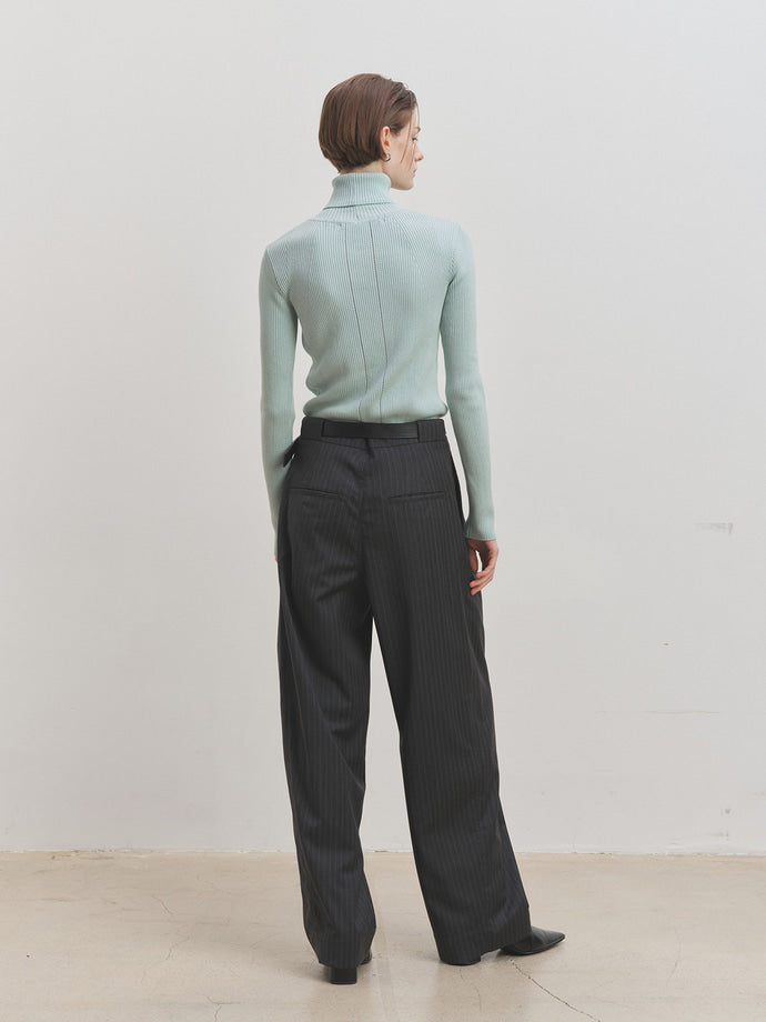 Tonywack - Slim-Fit Ribbed Turtleneck (Mint) product image 4 | TRAB K-Fashion Australia