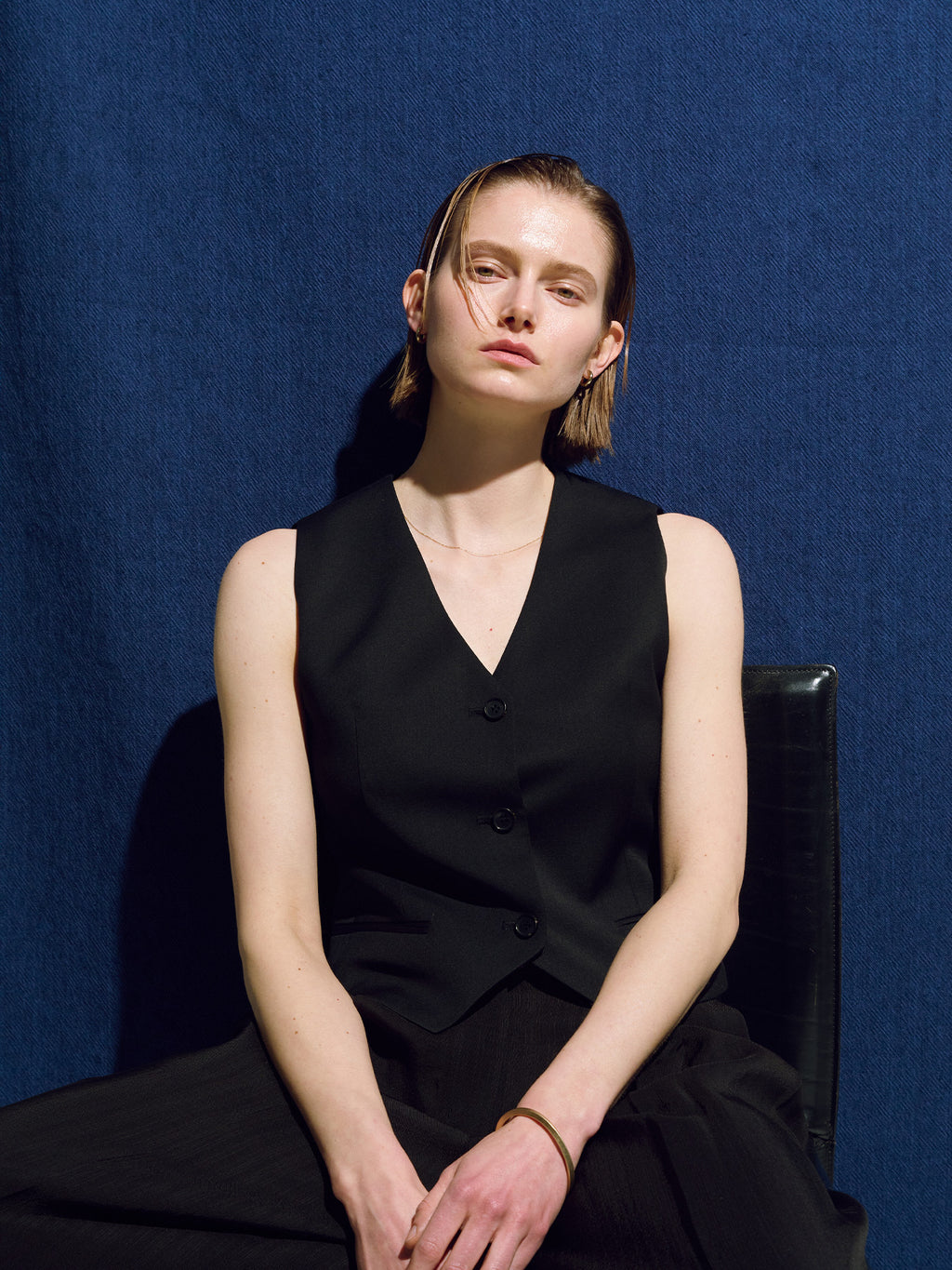 Tonywack - Wool Tailored Vest (Black) product image 1 | TRAB K-Fashion Australia