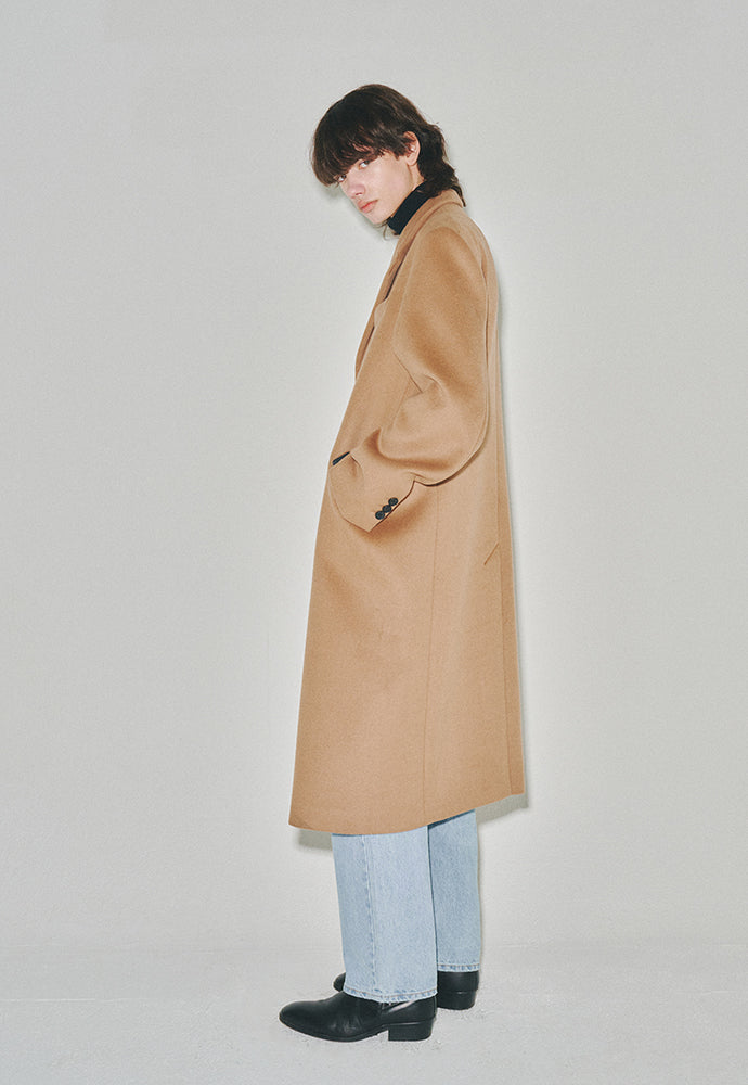 Tonywack - Cashmere Single-Breasted Tailored Coat (Camel) product image 2 | TRAB K-Fashion Australia