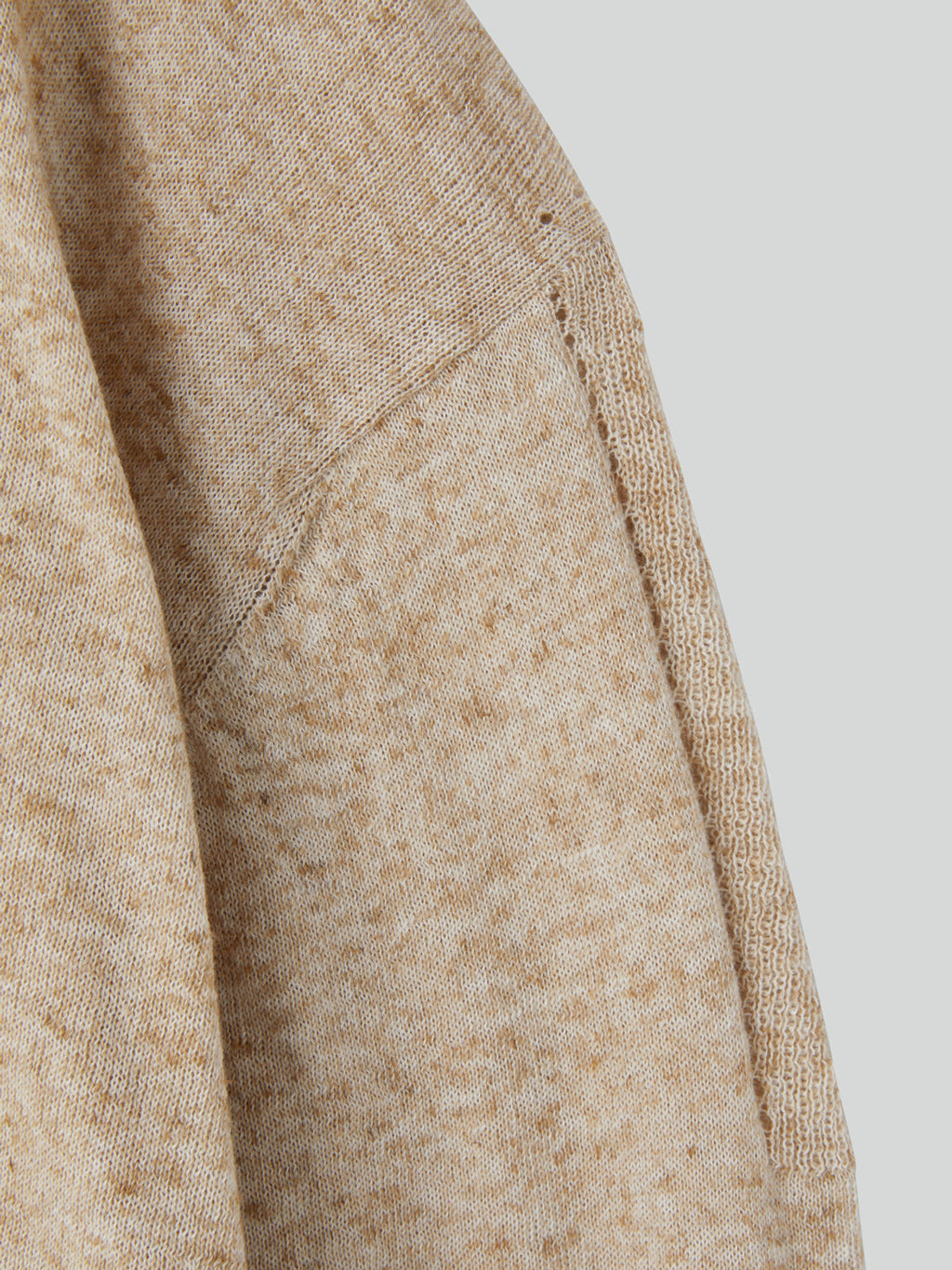 Recto - Linen Blend Polo Top (Oatmeal) product image 8 | TRAB K-Fashion Australia
