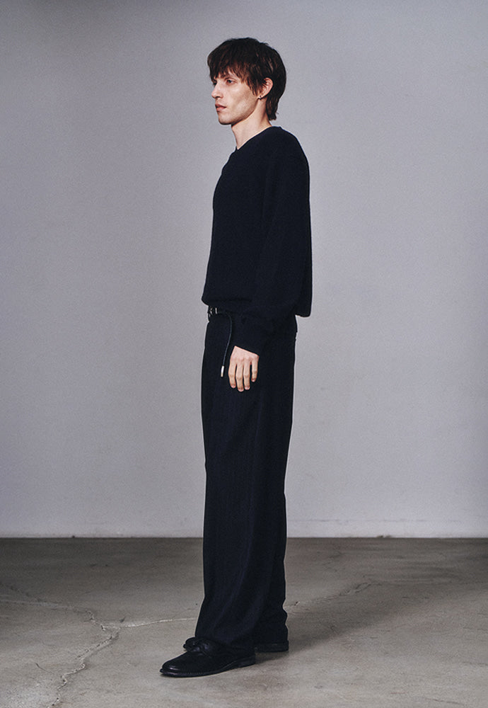 Art if acts - Cashmere V-Neck Knit (Dark Navy) product image 2 | TRAB K-Fashion Australia