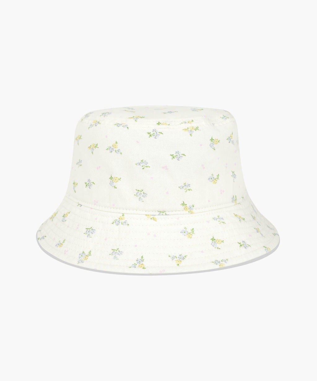 Marithe & Francois Girbaud - Classic Logo Flower Bucket Hat (Ivory) product image 2 | TRAB K-Fashion Australia