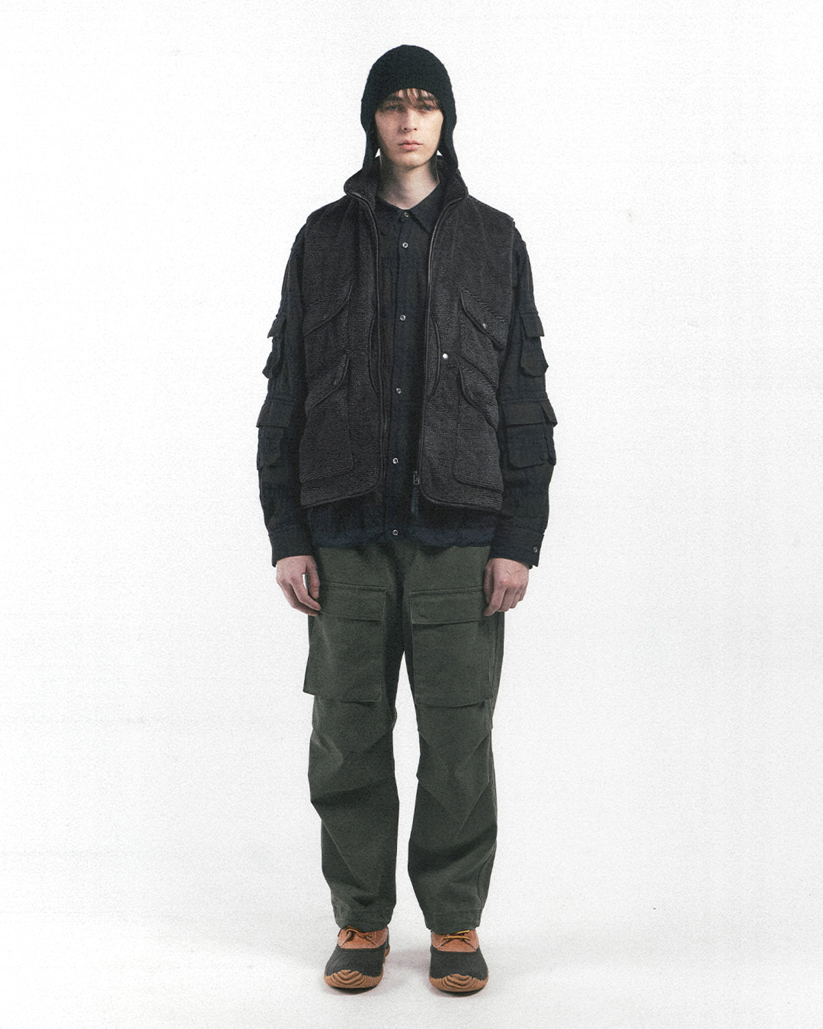 Eastlogue - Hunting Fleece Vest (Black) product image 1 | TRAB K-Fashion Australia