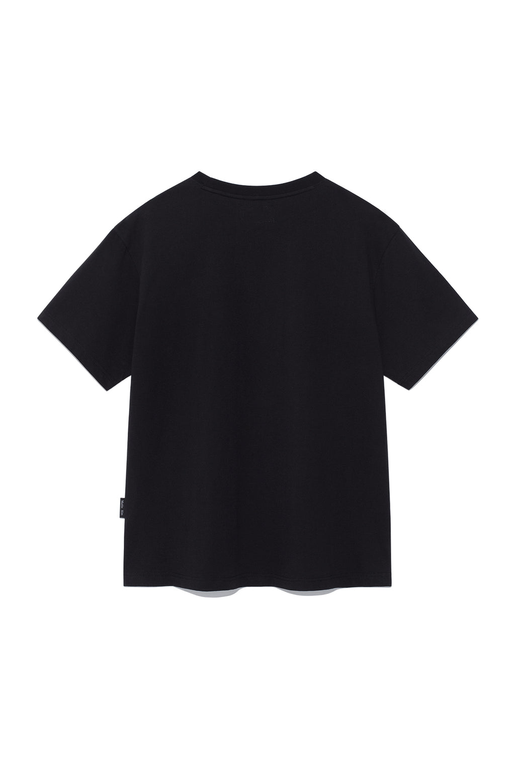 Matin Kim - Embroidery Small Logo Oversize Top (Black) product image 2 | TRAB K-Fashion Australia